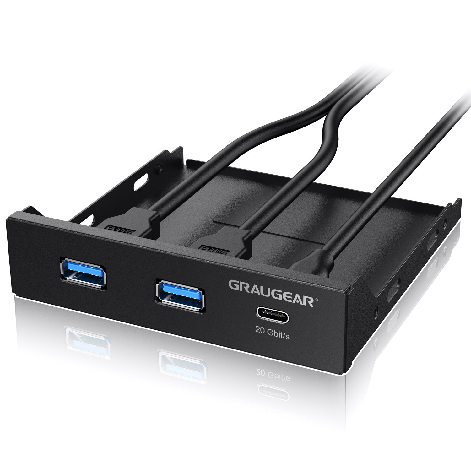 20Gbps USB-C Front Panel in 3.5 inch + 2x USB-A Port, USB 3.2 Gen2x2, USB HUB