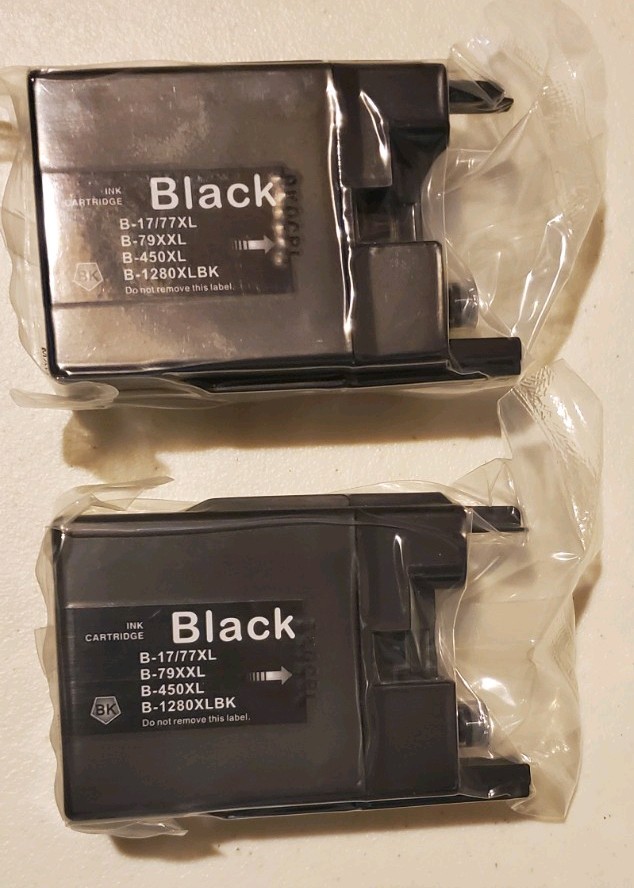 2 X Ink Cartridge Black - B-LC17XL/77XL | 79XXL | 450XL | 1280XL