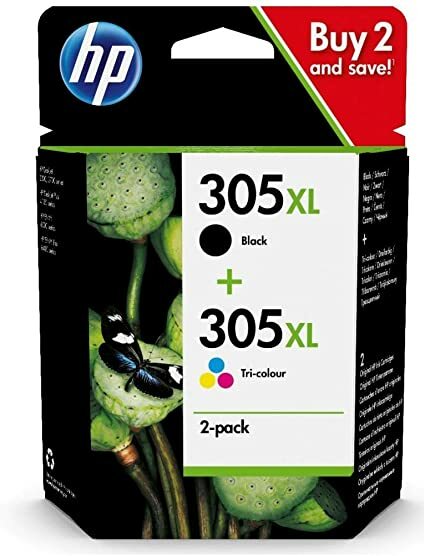 HP 305 XL Black and Original Color Cartridge
