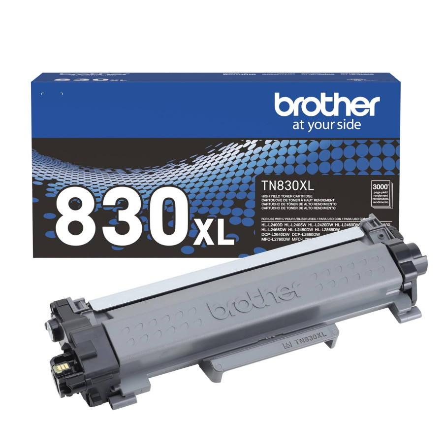 Brother TN830XL / 830XL High-Yield Black Toner Cartridge Genuine New open box