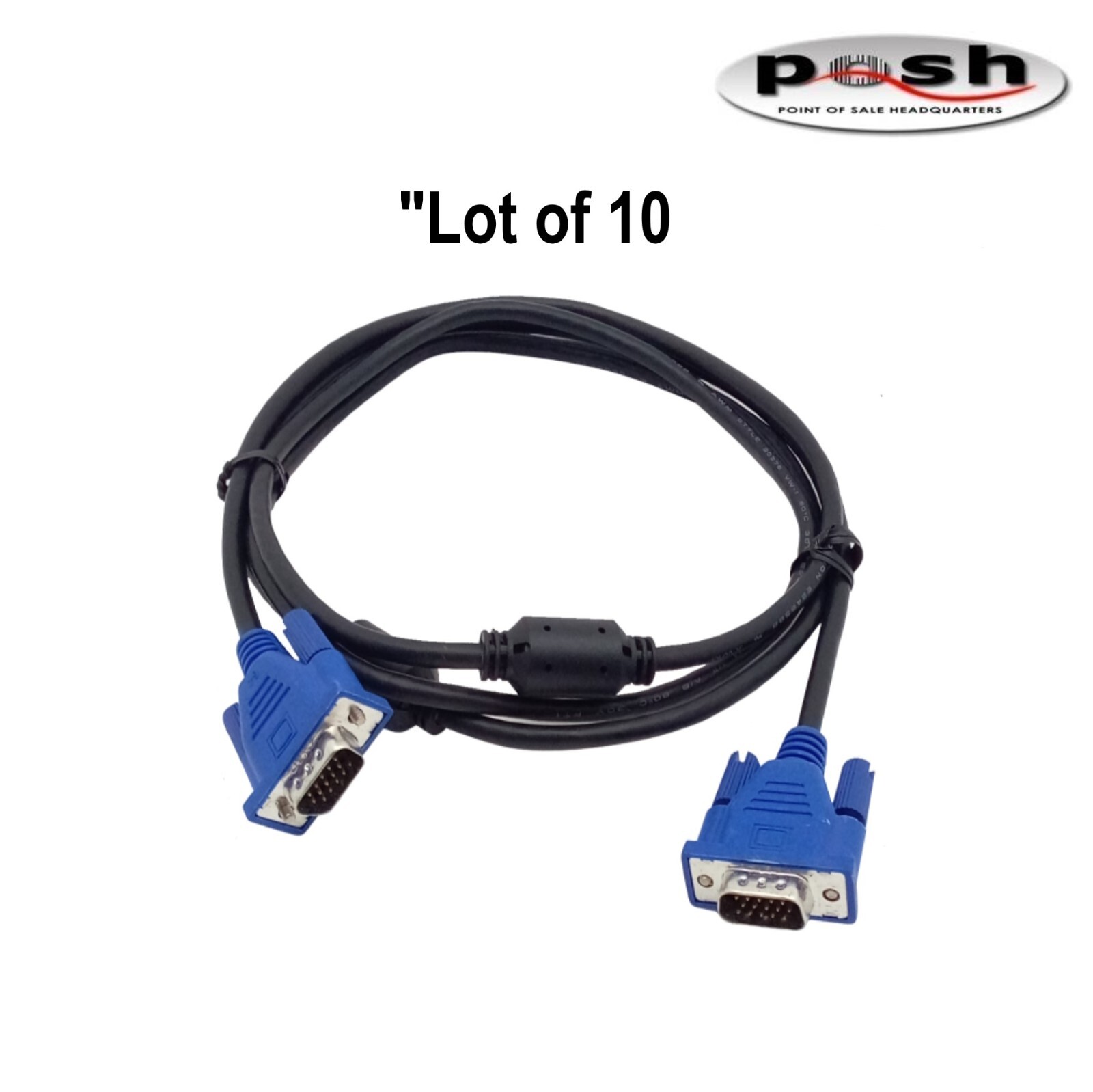"Lot of 10" Hotron VGA E246588  AWM Style 20276 Computer Monitor Cable
