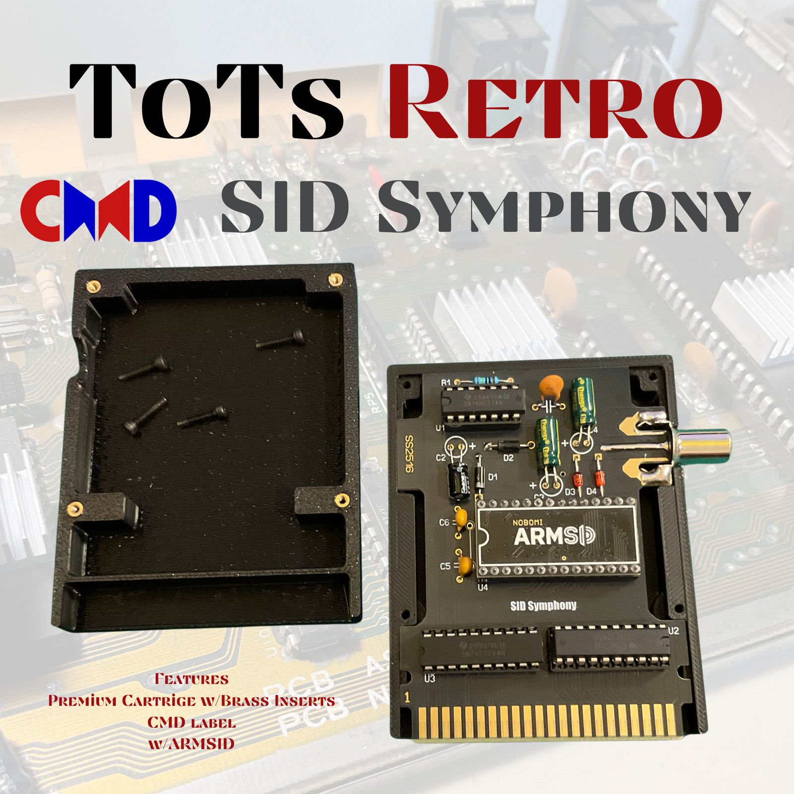 CMD Reproduction SID Symphony Stereo Cartridge For C64 , c128