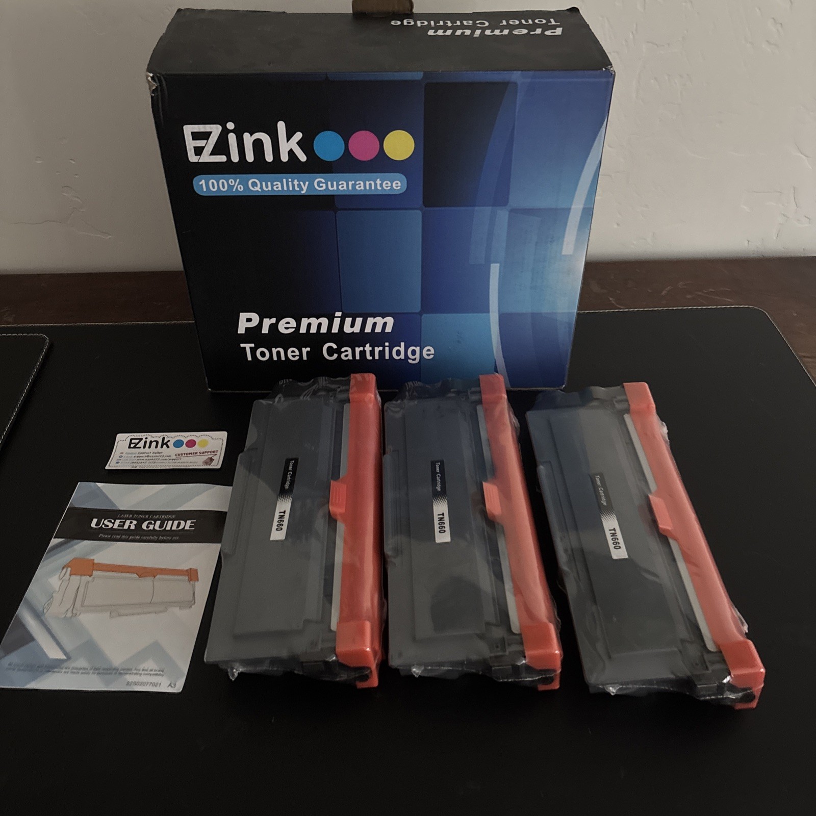 3 Pack EZ Ink TN660 DR630 Compatible Toner Cartridge Brother Open Box New