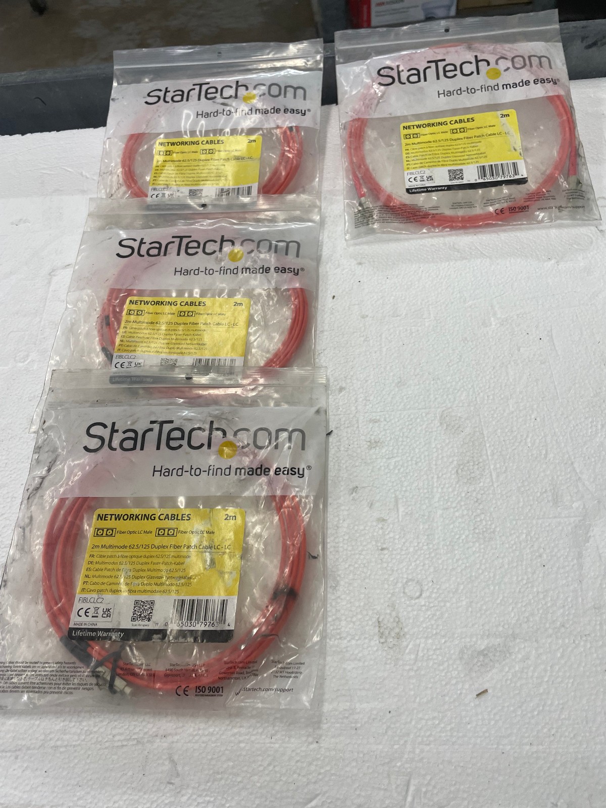 StarTech 2m Multimode 62.5/125 Duplex Fiber Patch Cable LC/LC, EACH