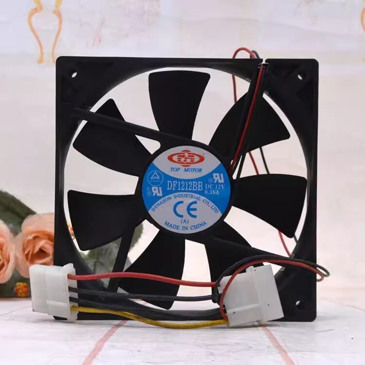 TOP MOTOR  DF1212BB 12V 0.38A 12025 Large Airflow Cooling Fan