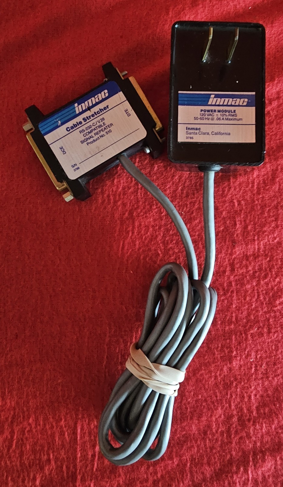 Vintage Inmac 510 Cable Stretcher RS-232-C V.28 Signal Repeater DB25 Tested