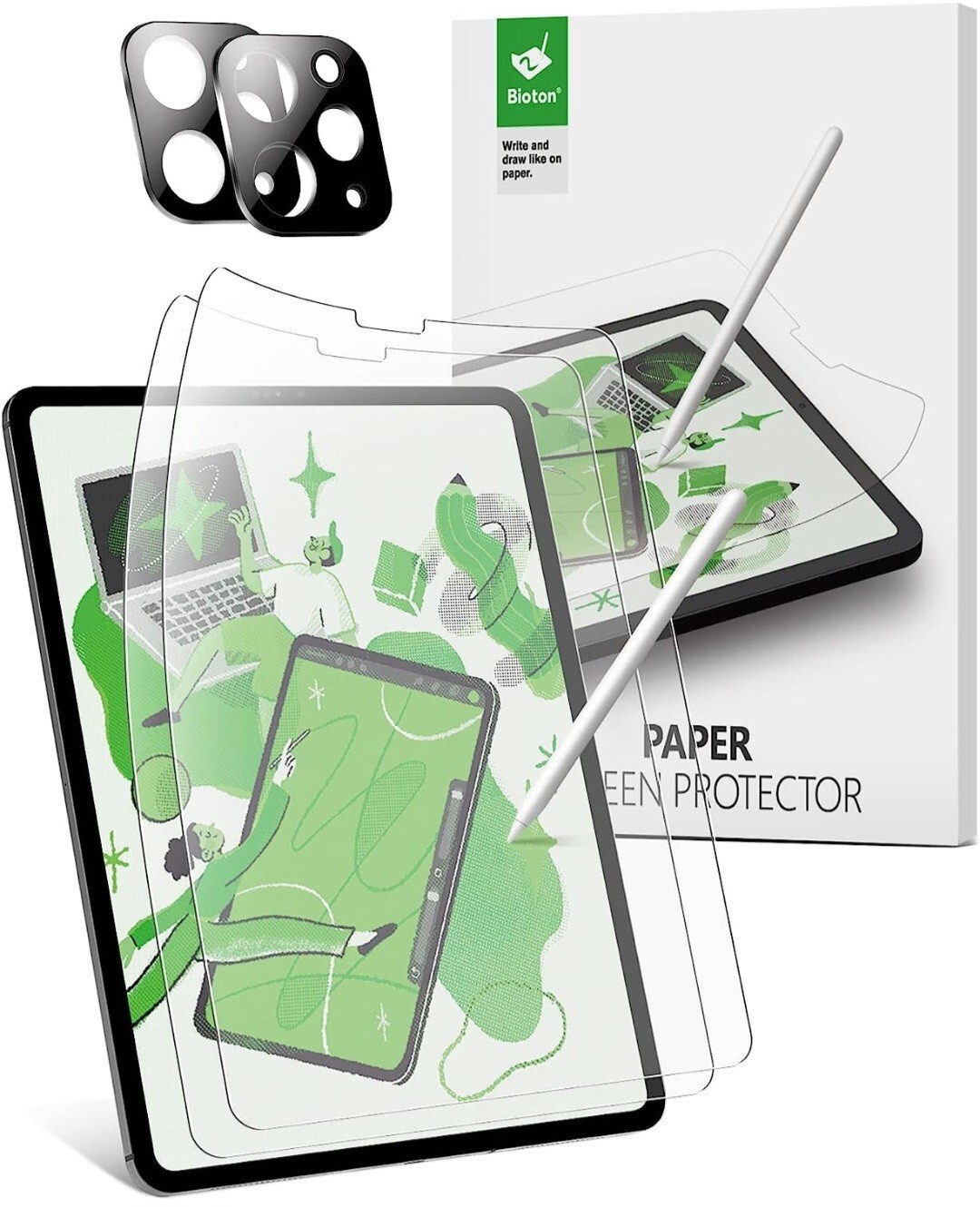 Bioton Paperfeel Film Screen Protector for Apple iPad Pro 4 & 5 - 2-PACK