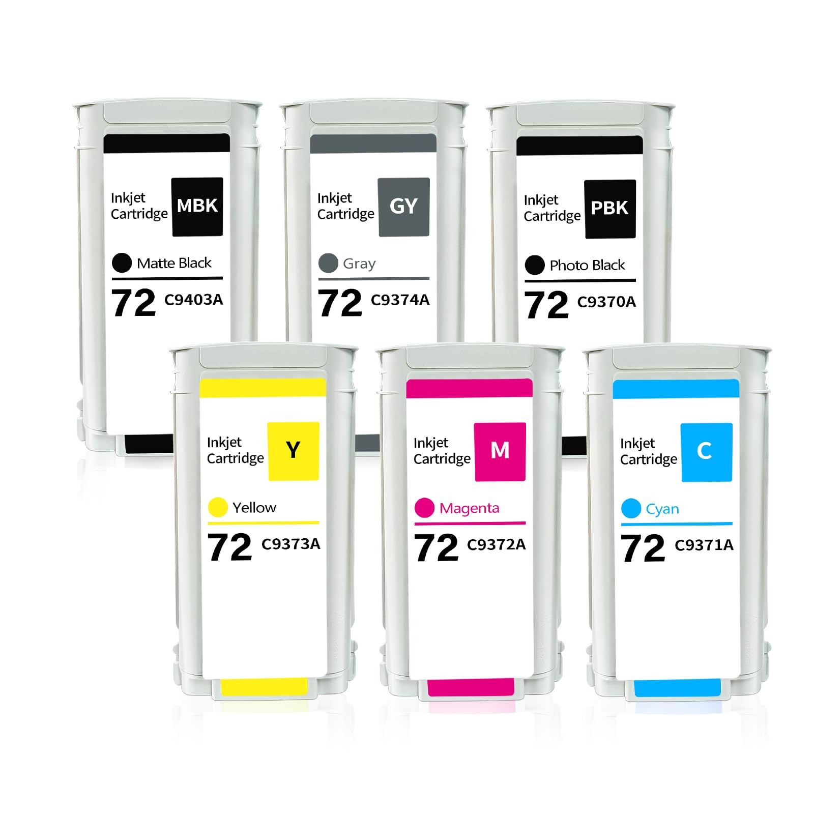 72XL Ink Cartridge High Capacity 130ML Replacement for HP72 With Latest Upgra...