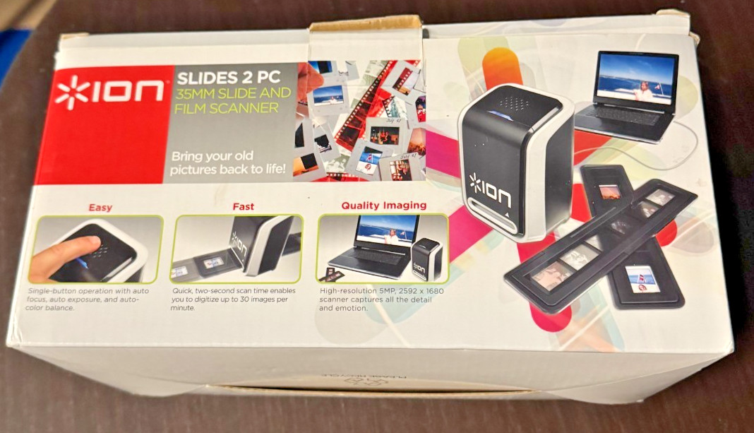 ION Slides 2 PC 35mm Slide & Film Scanner – Open Box