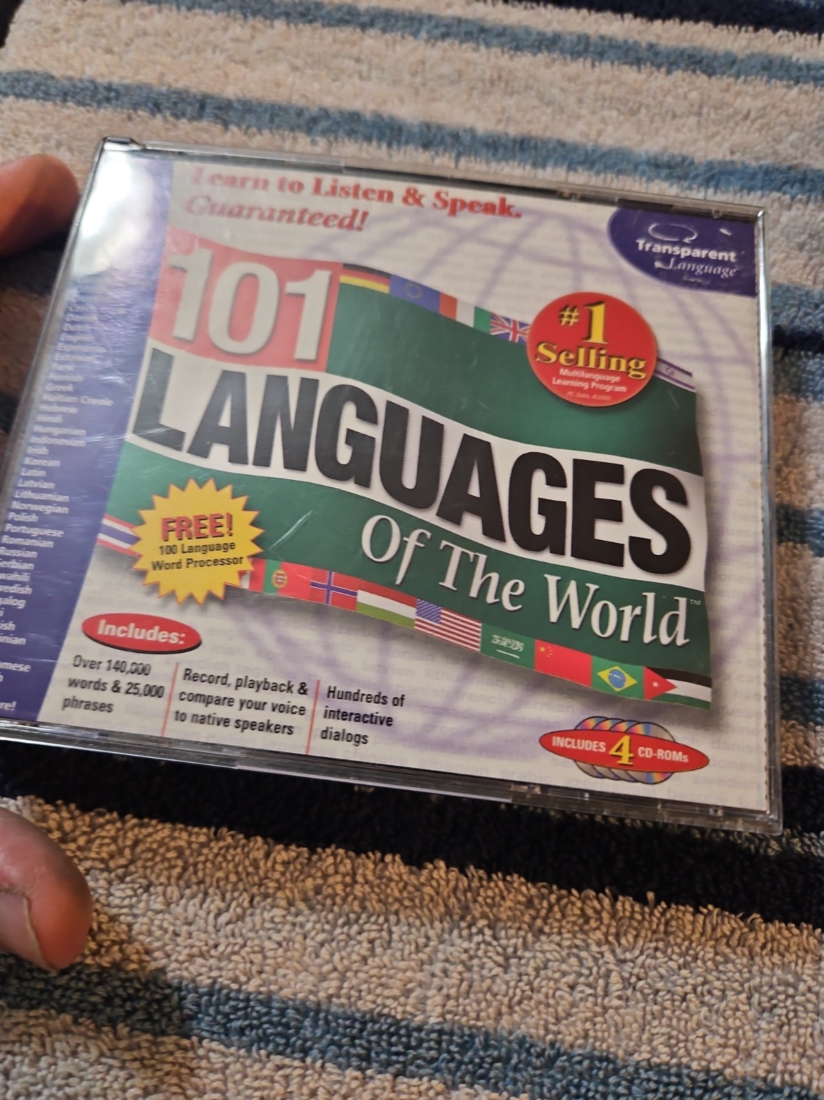 101 Language Learning 4 Discs CD-ROM Languages Of The World 