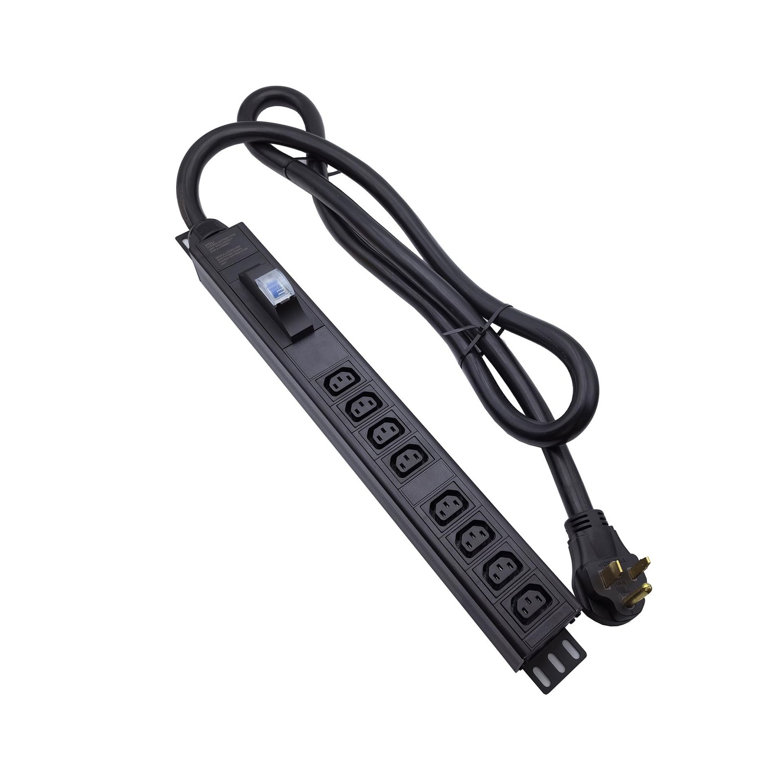 Data Center 240V 50Amp Server Cabinet L6-50P 8 Outlets IEC C13 PDU Meter PDU ...