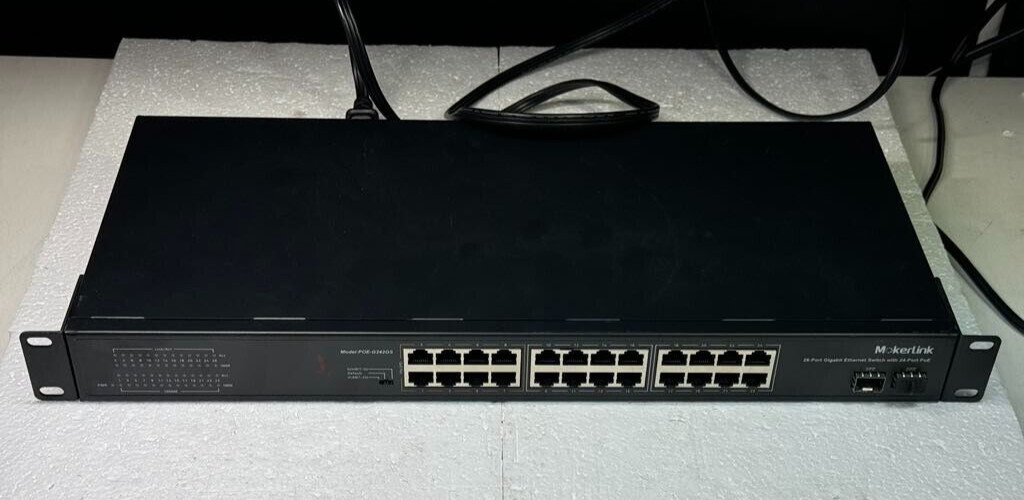 MokerLink POE-G242GS 26-Port Gigabit Internet Switch with 214-port PoE