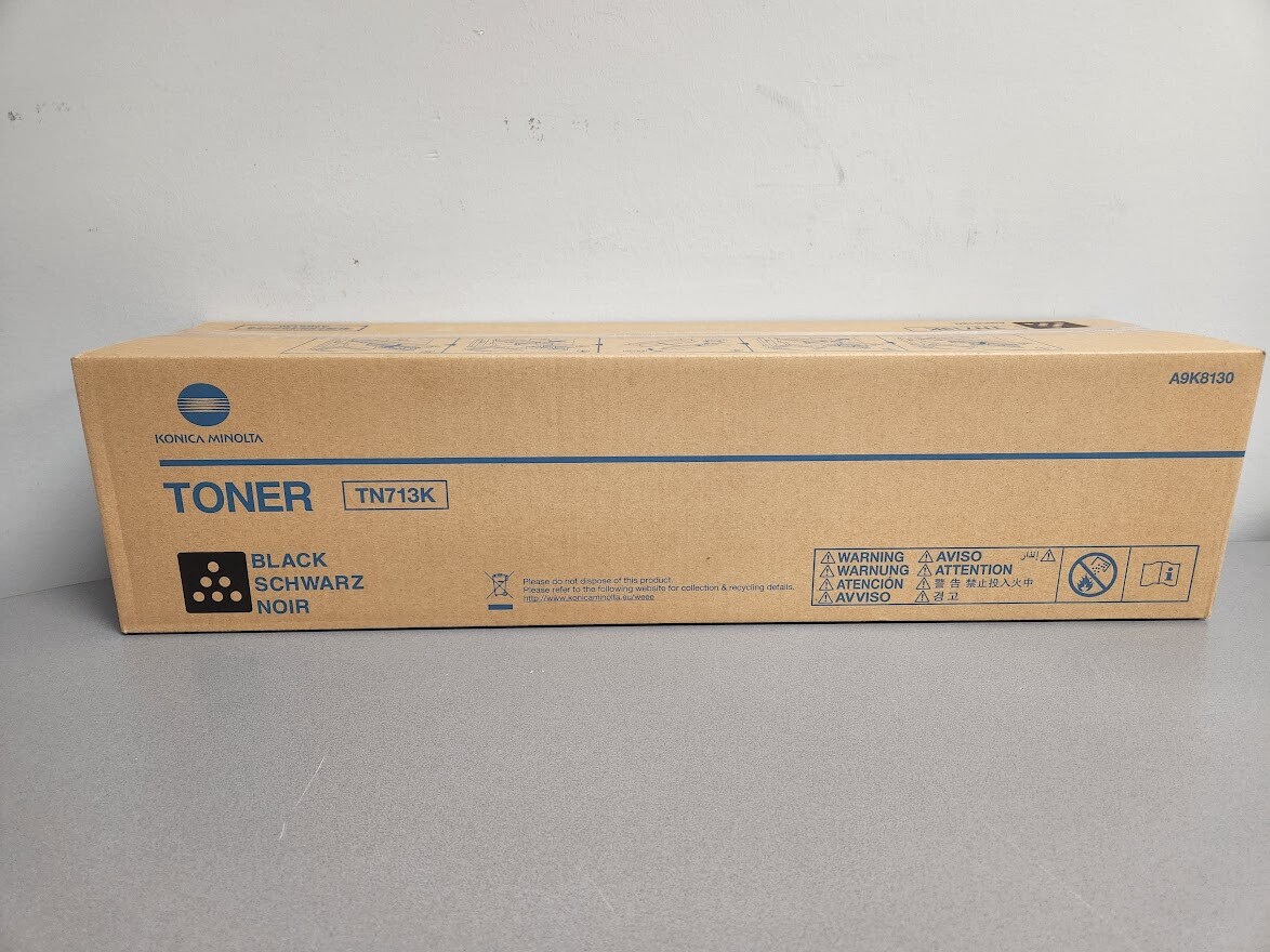 Konica Minolta A9K8130 (TN-713K) Black Toner Cartridge, bizhub C659 C759