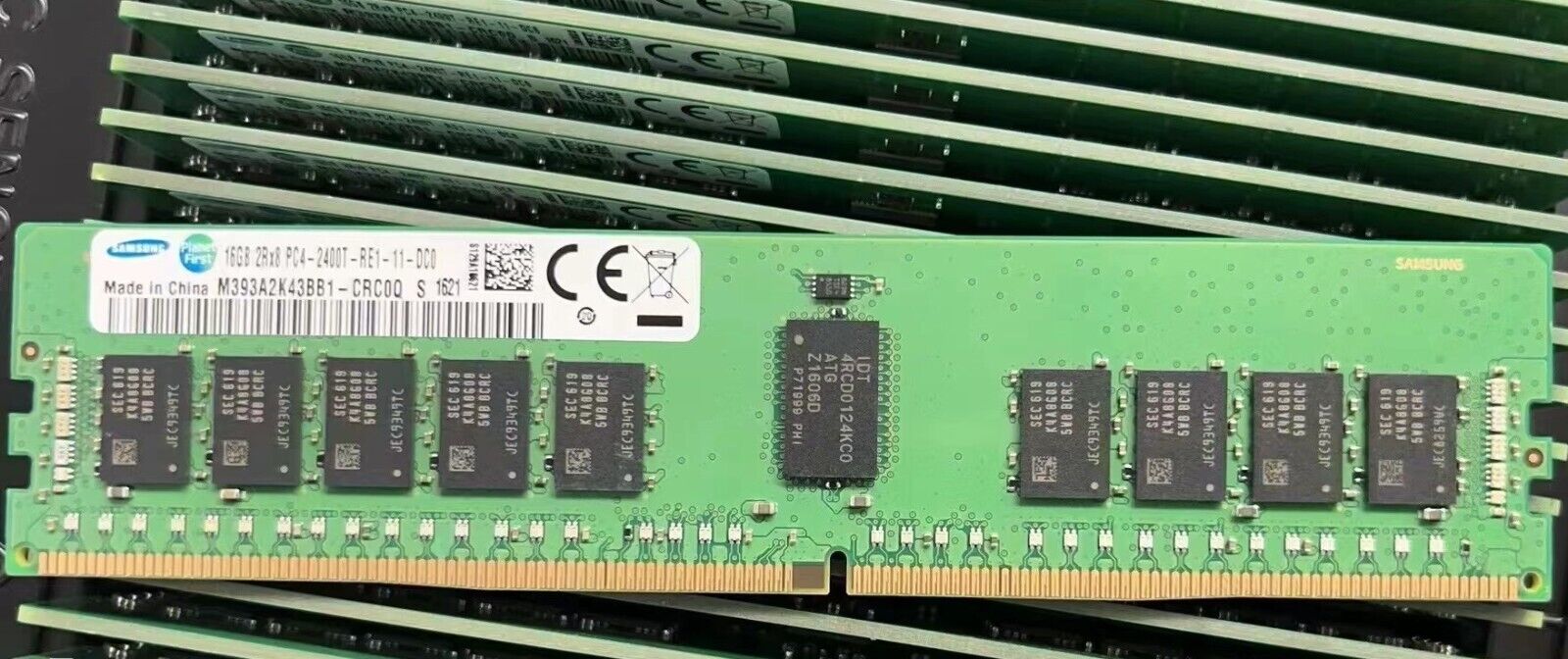 SAMSUNG 16GB Server RAM DDR4 2400MHz 2Rx8 PC4-2400T-RE1  M393A2K43BB1-CRC  RDIMM
