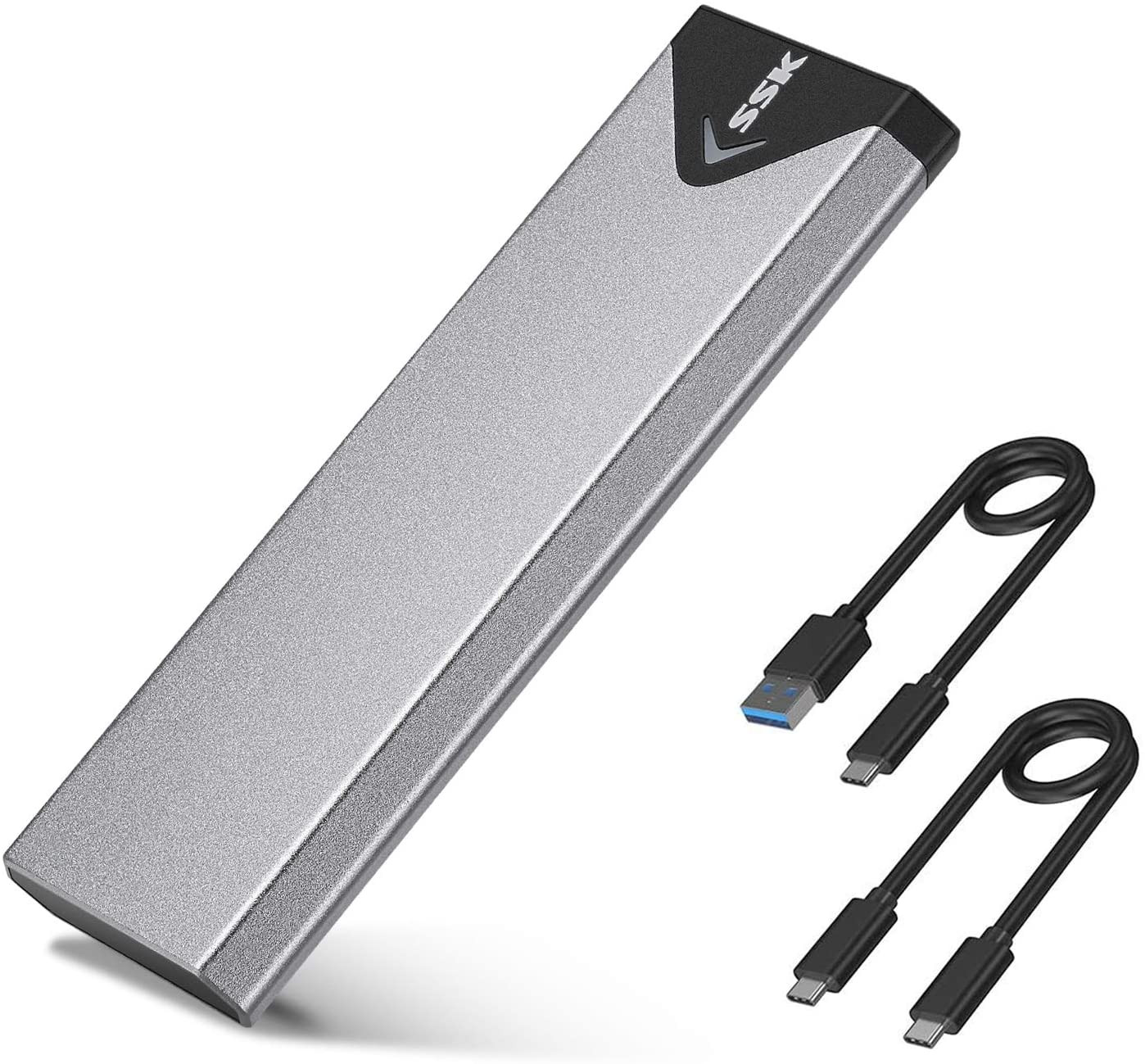 M.2 NVME SATA SSD Enclosure, Improved RTL9210B Chip USB 3.2 Gen 2 10Gbps to PCI-