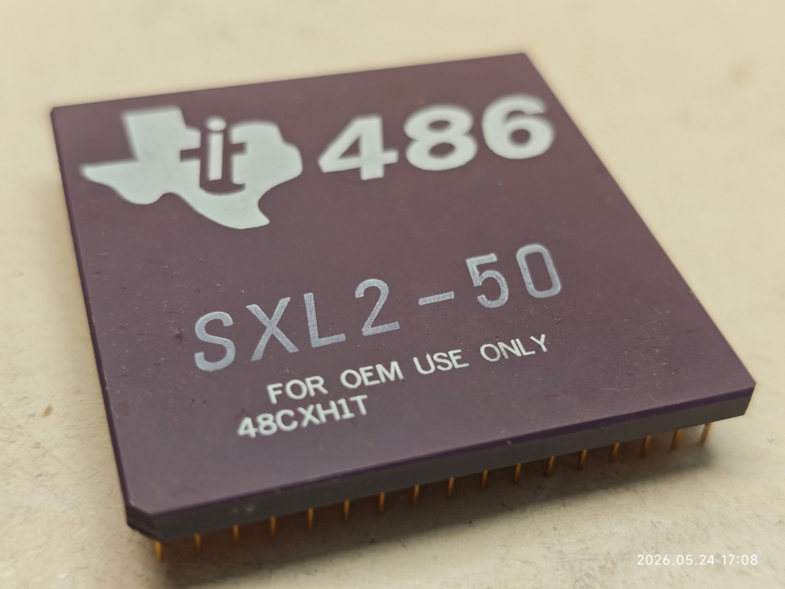 Socket 1 / PGA169 Texas Instruments 486 SXL2-50 48CXHIT  *Upgrade CPU **TESTED**