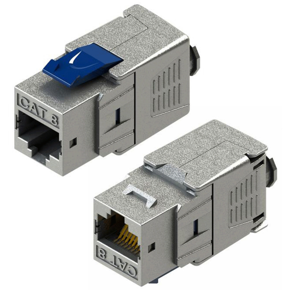 Cat8 RJ45 FTP Termination Tool Free Metal Keystone Jack 22AWG-24AWG 2000Mhz lot