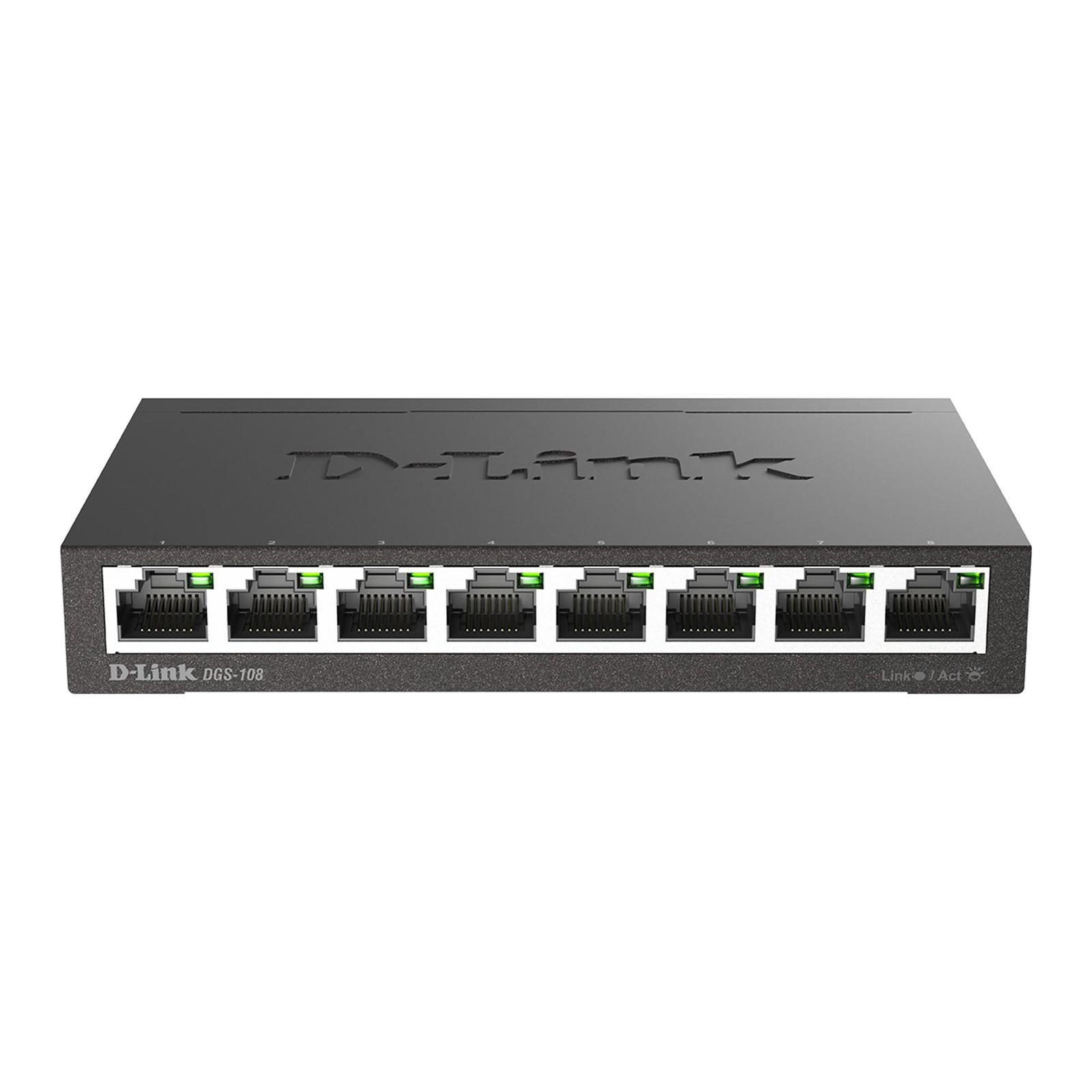 D-Link DGS 108 8 Port Gigabit Ethernet Switch Unmanaged, Plug  Play Network S...
