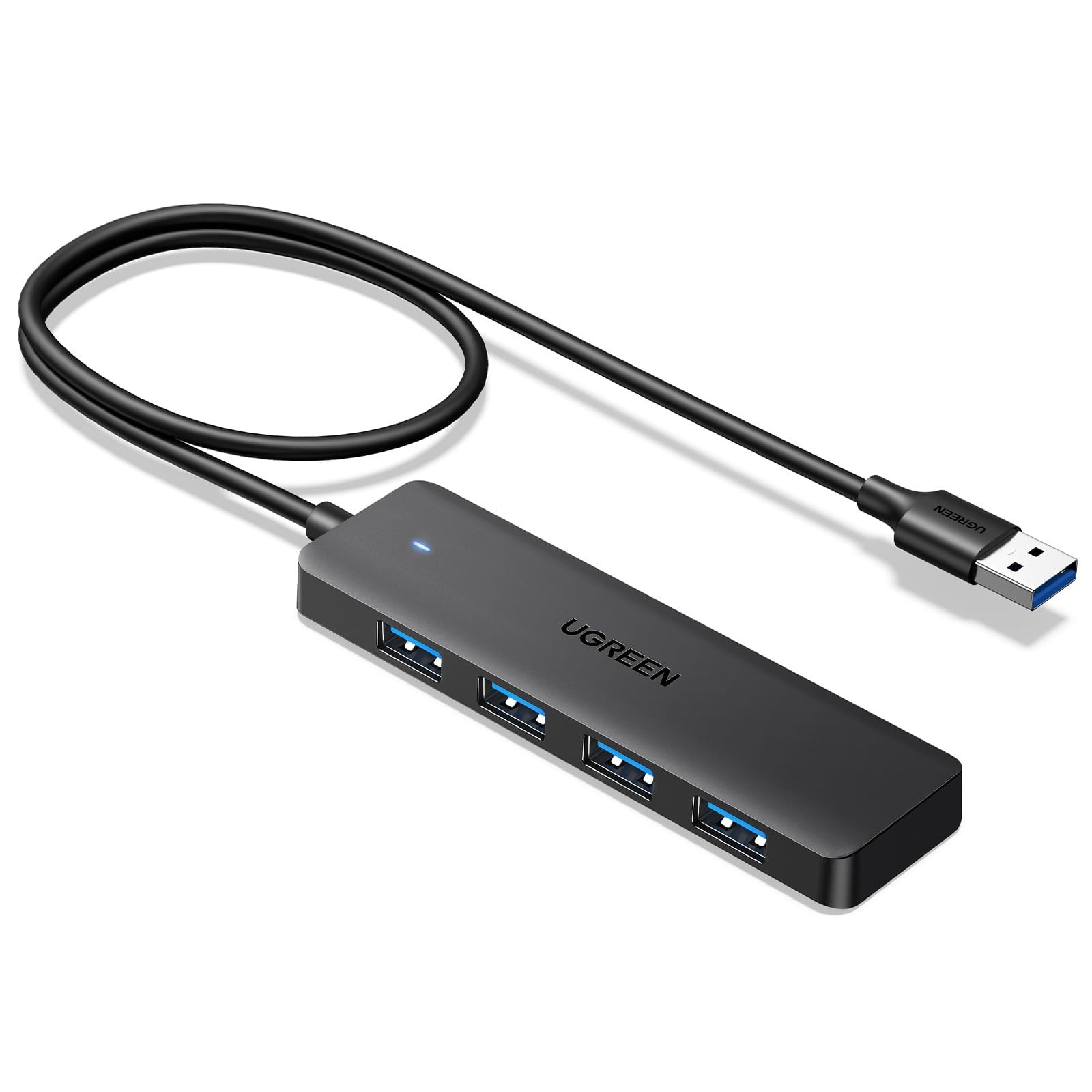 UGREEN USB 3.0 Hub, 4 Ports A Splitter Ultra-Slim ['2 feet'], Black