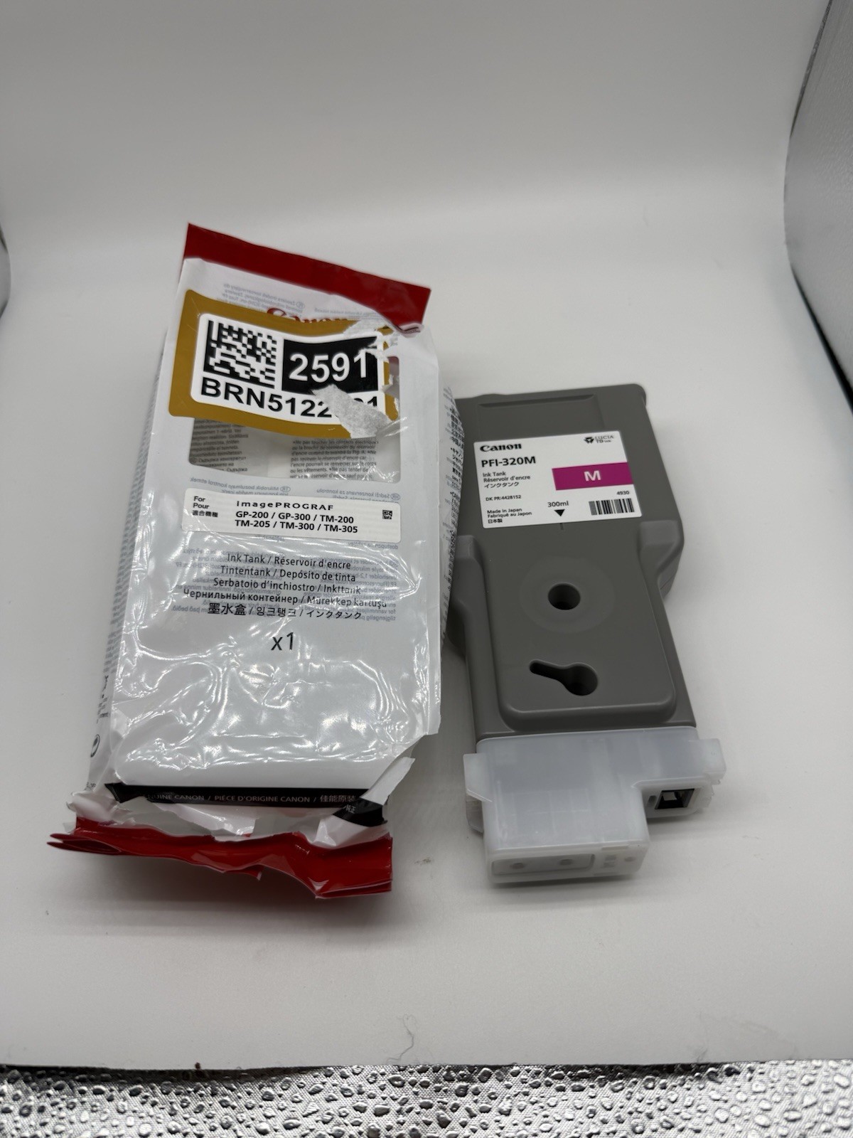 Genuine-Canon PFI-320M Magenta 300ml Ink Tank.   Expired.  04/2025