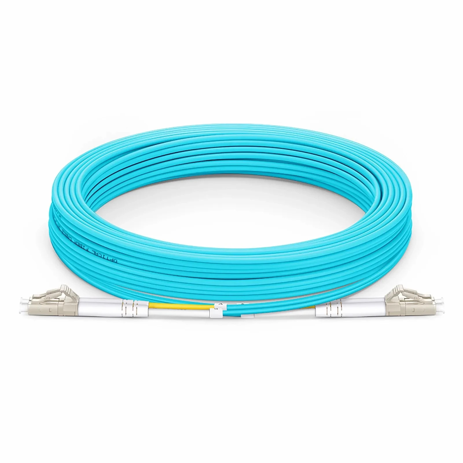 FS OM4 50/125 Multimode Fiber Patch Cable 2 Fibers LC UPC Duplex to LC UPC