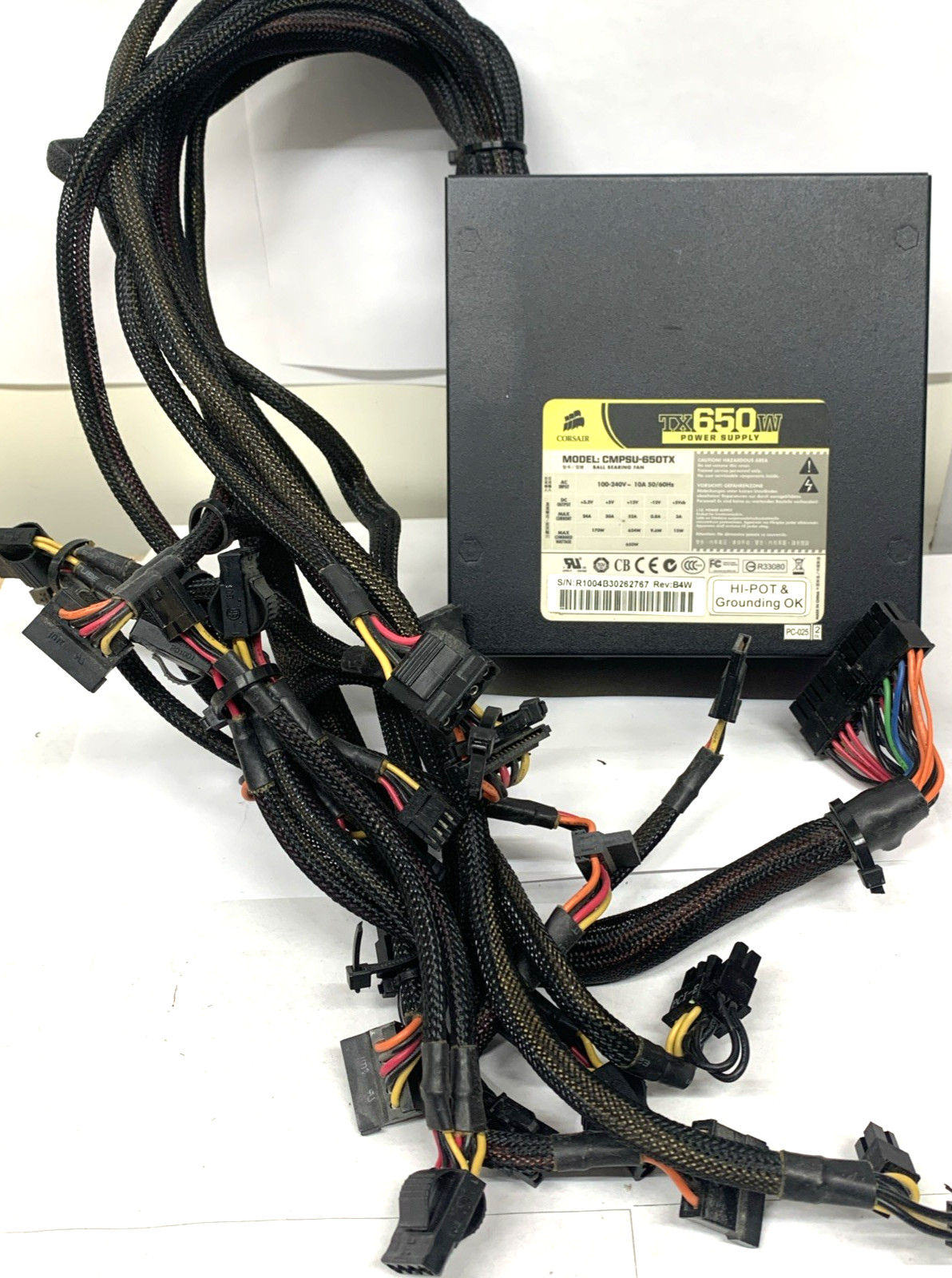 CORSAIR TX650W PSU power supply 650W CMPSU-650TX TESTED