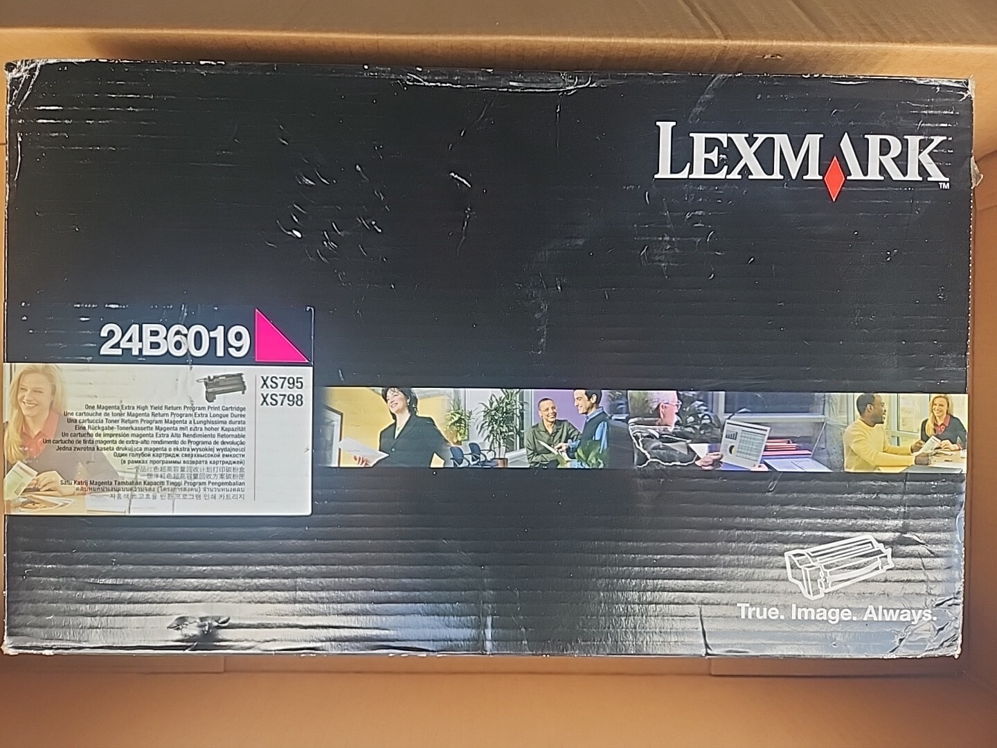 Genuine Lexmark 24B6019 Magenta Toner Cartridge