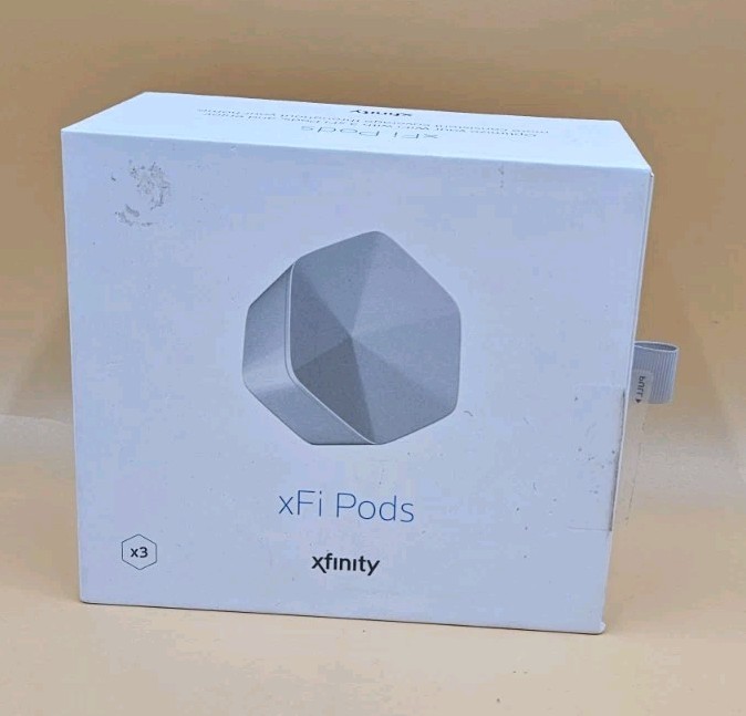 Xfinity XFI Pods Wifi Network Range Extender - White, Pack of 3 W/Box