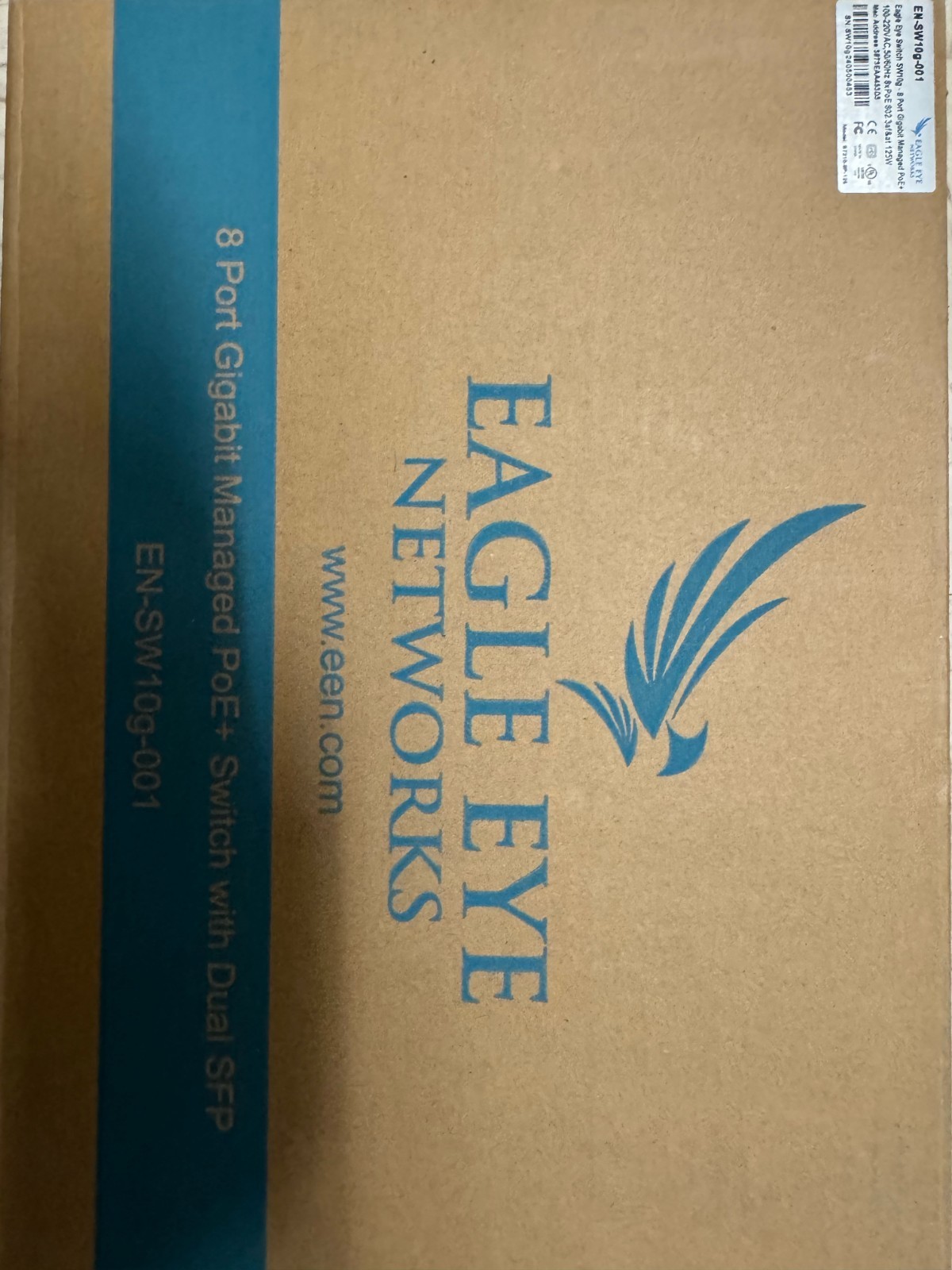 Eagle Eye Networks EN-SW10g-001 8-Port Gigabit Managed PoE+ Dual SFP Open Box