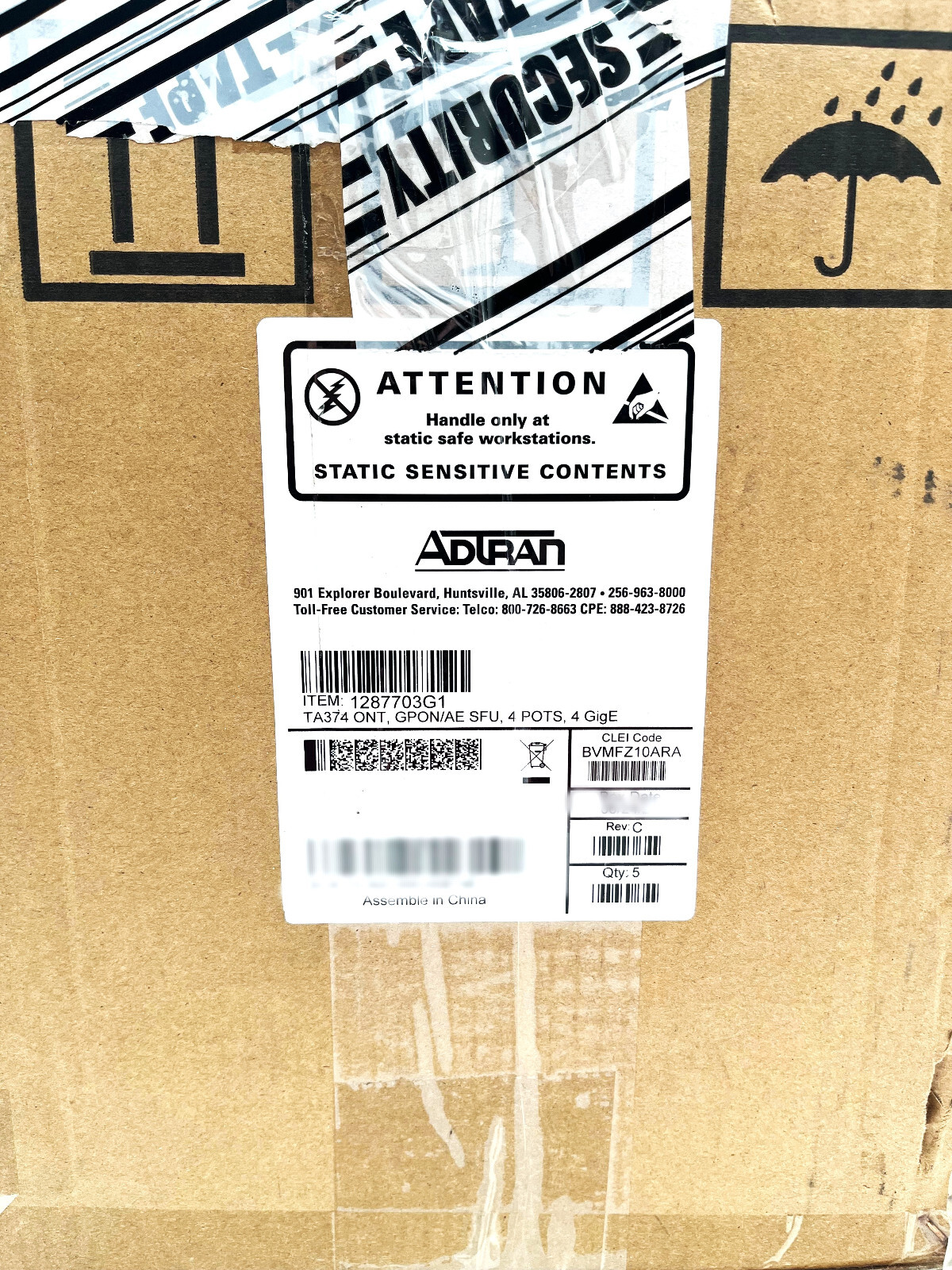 ADTRAN 1287703G1 Total Access 374 4-POTS, 4-GigE MDU ONT ((WE BUY ADTRAN))