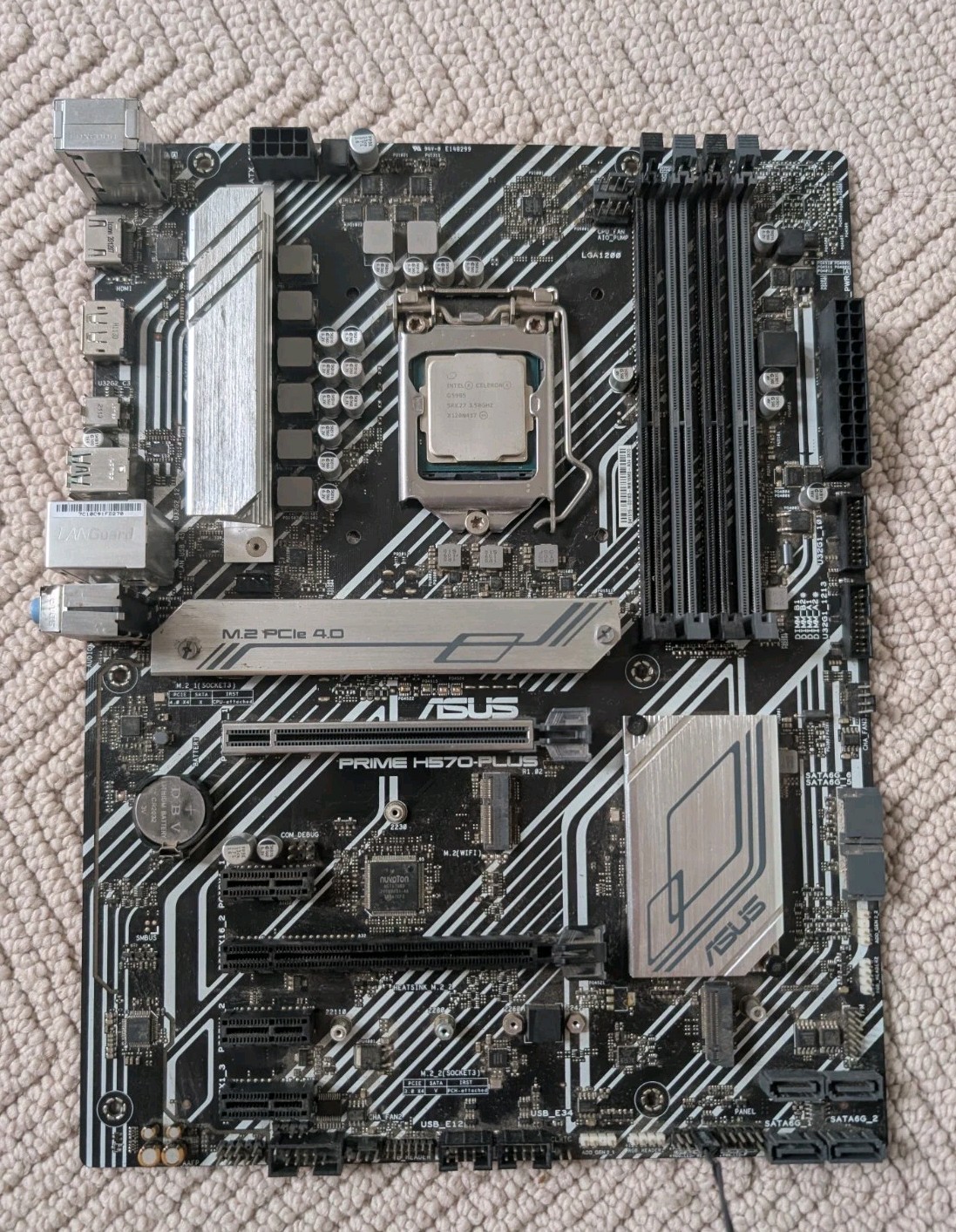 ASUS PRIME H570-PLUS ATX LGA1200 Motherboard + Intel Celeron G5905 CPU+FAN