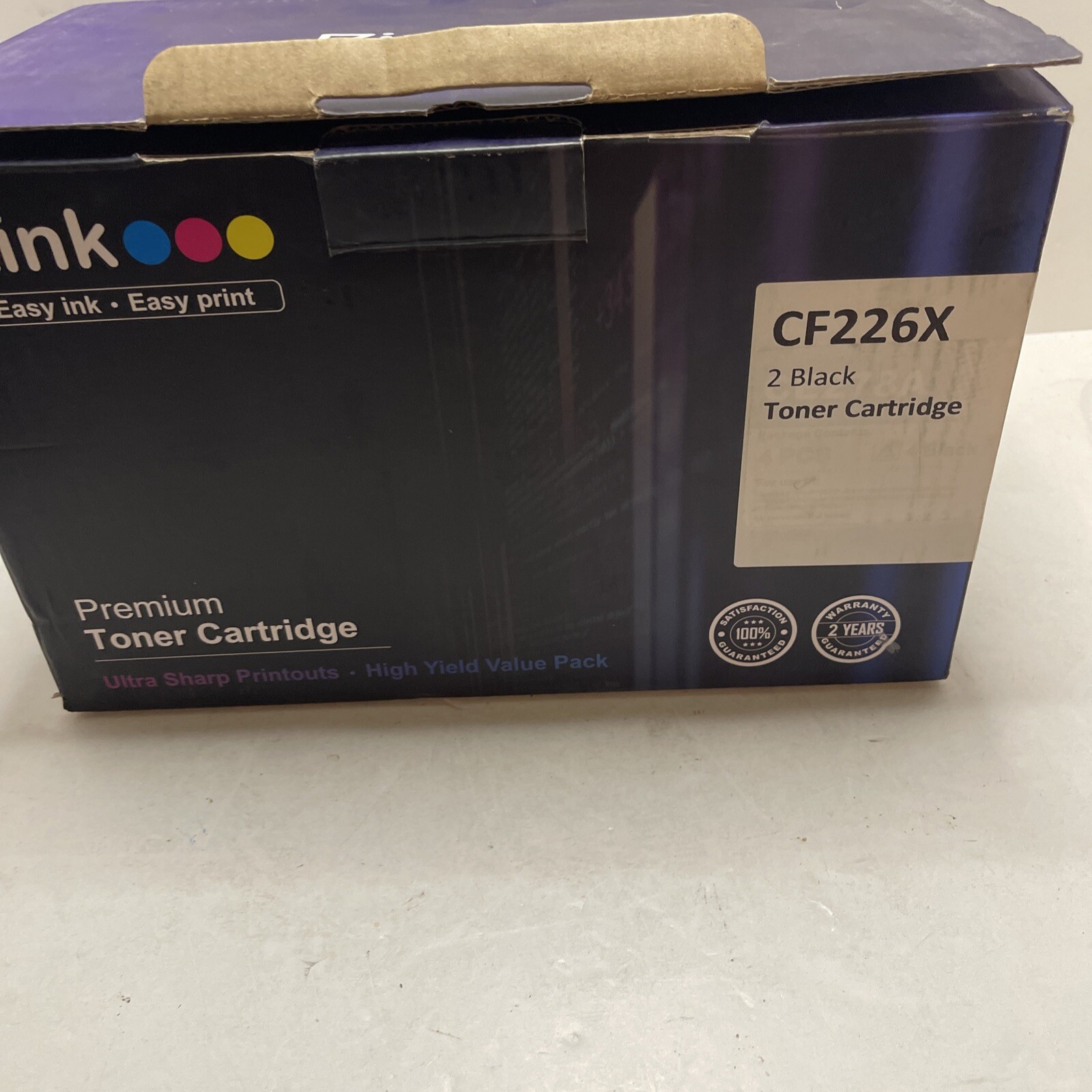 New EZink CF226X Premium Black Toner Cartridge 2 Pack For Laserjet Pro See Pict