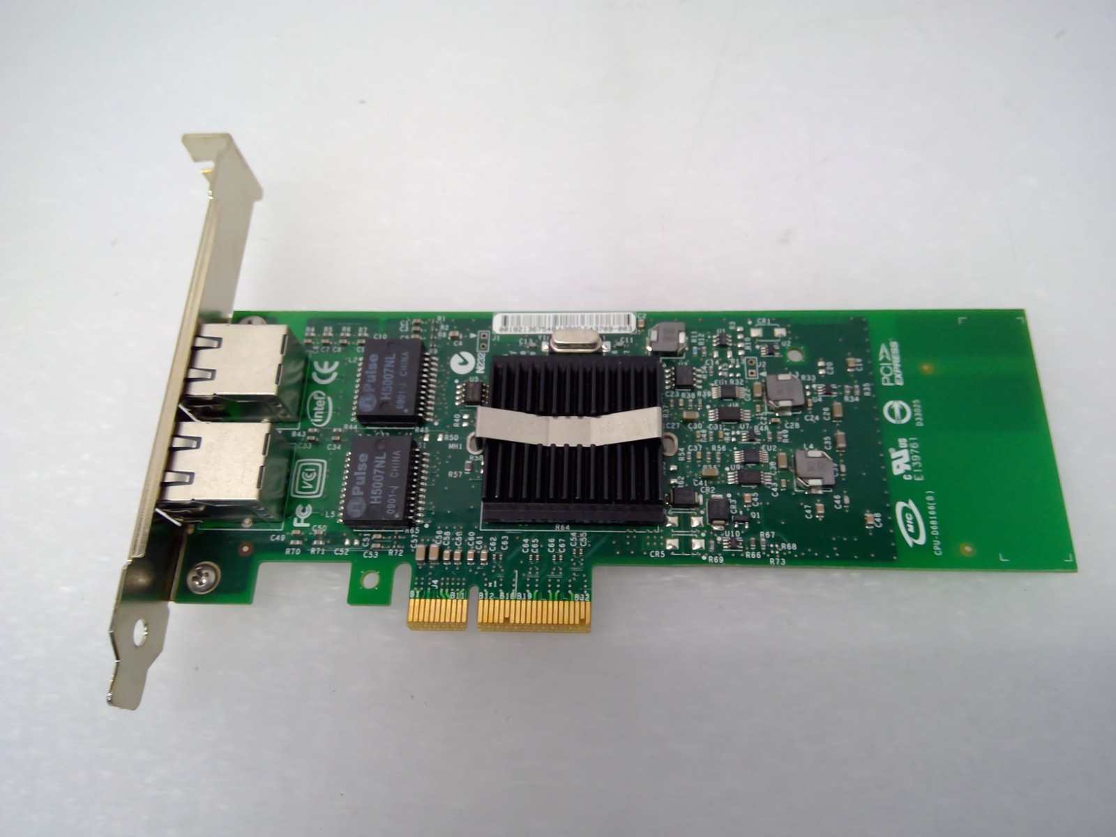 Intel E1G42ETBLK 85276 Gigabit ET Dual Port RJ45 PCIe Network Card Full Bracket