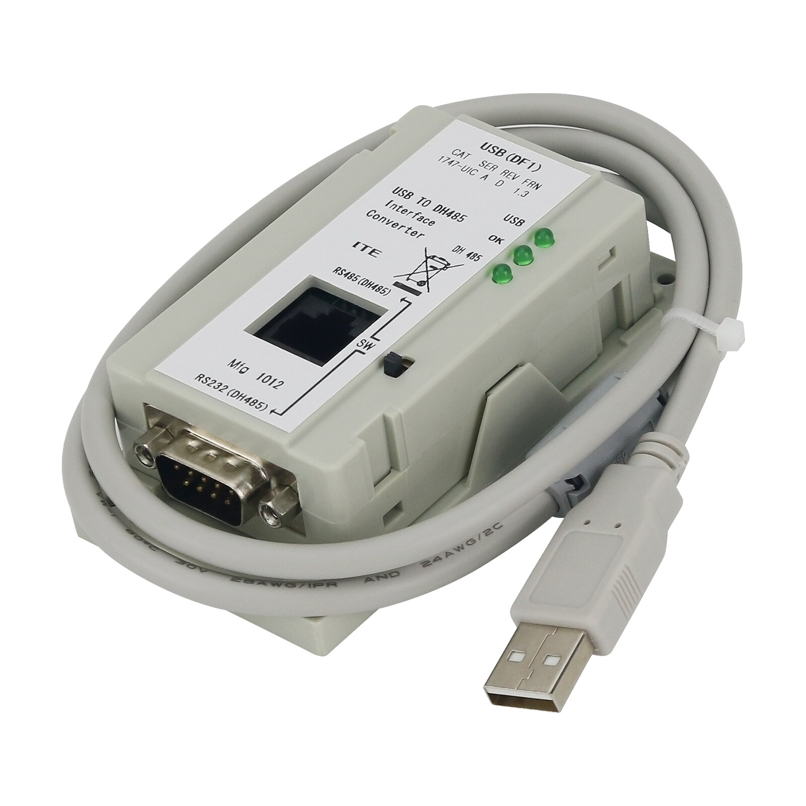 TOP 1747-UIC USB to DH485 Interface Converter RS-232 RS-485 Ports