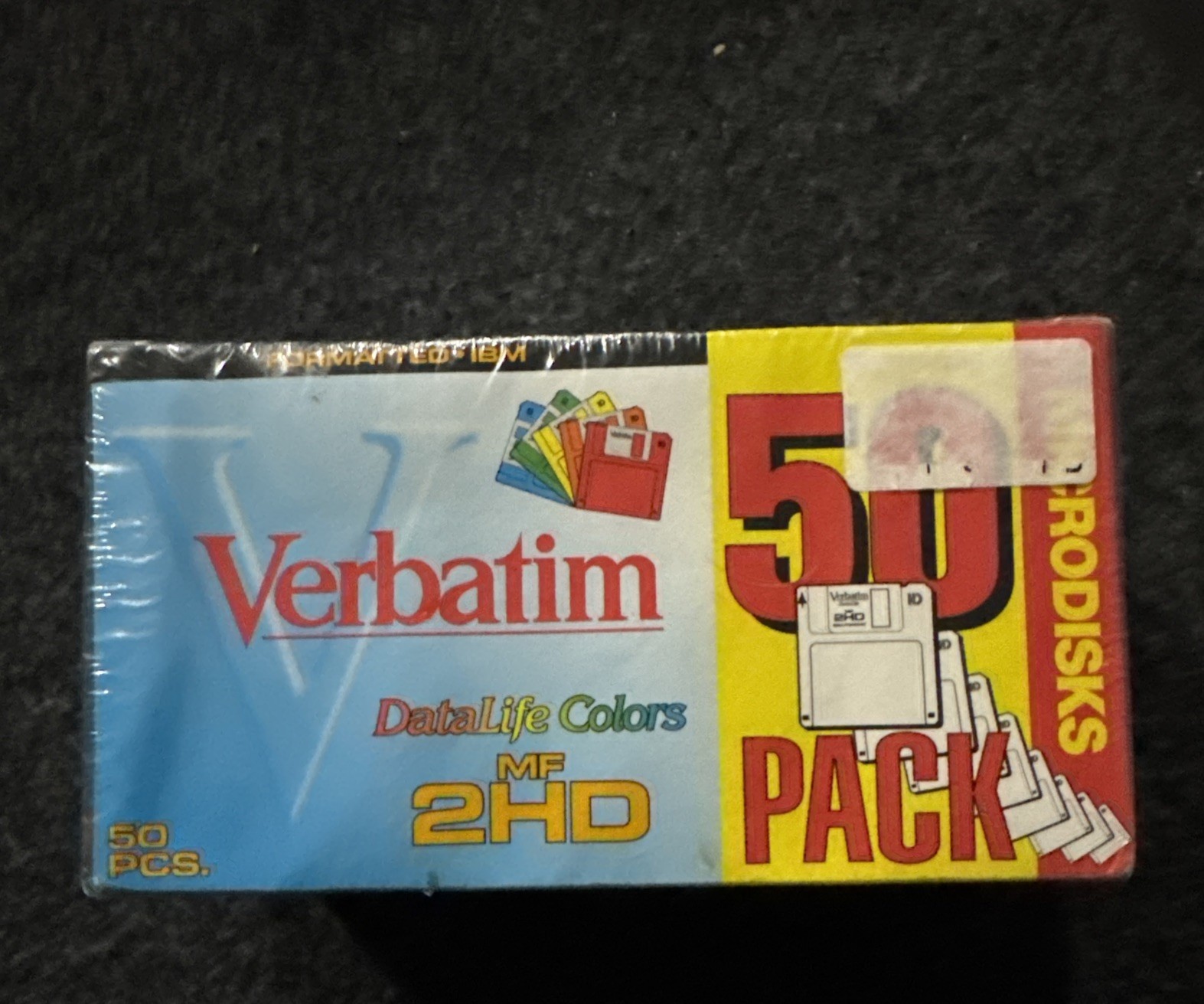Verbatim DataLife High Density MF-2HD 3.5" Microdisks Floppy Disc 50 Pack SEALED