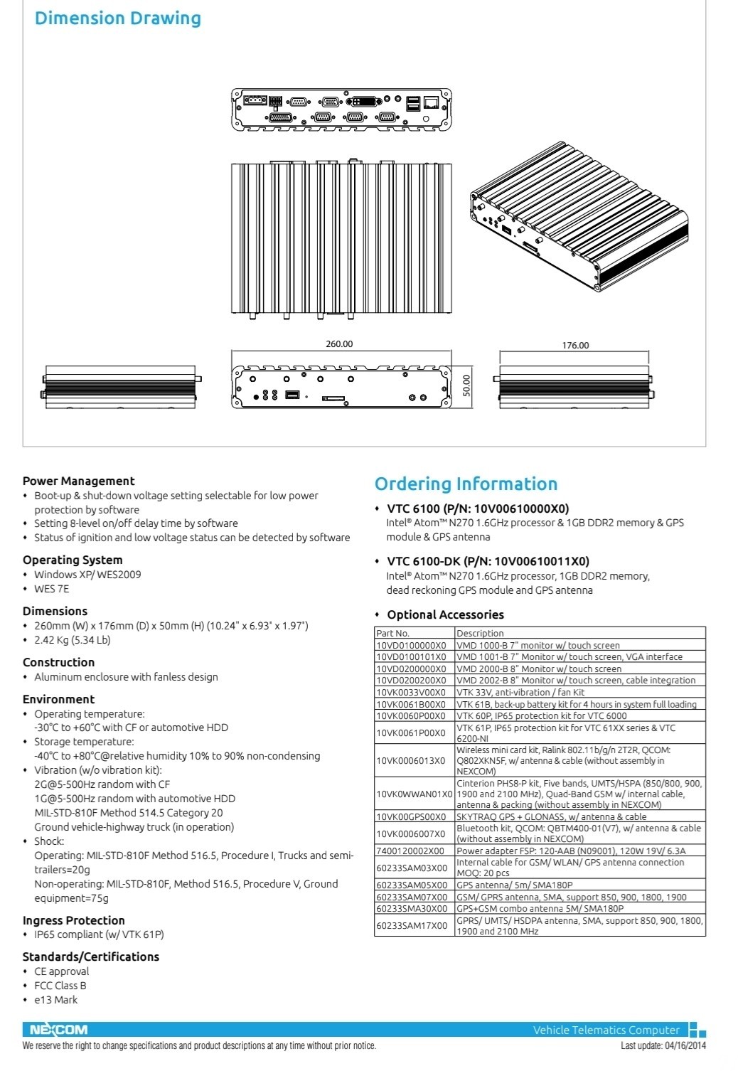 NEXCOM VTC6100 In-Vehicle Computer