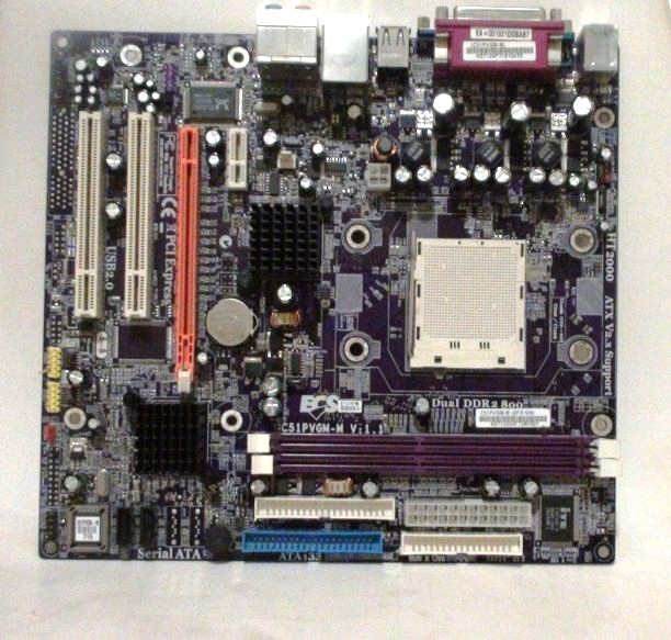 ECS HT2000 ATX v2.x Motherboard ECS K751 30 Dual DDR2 800