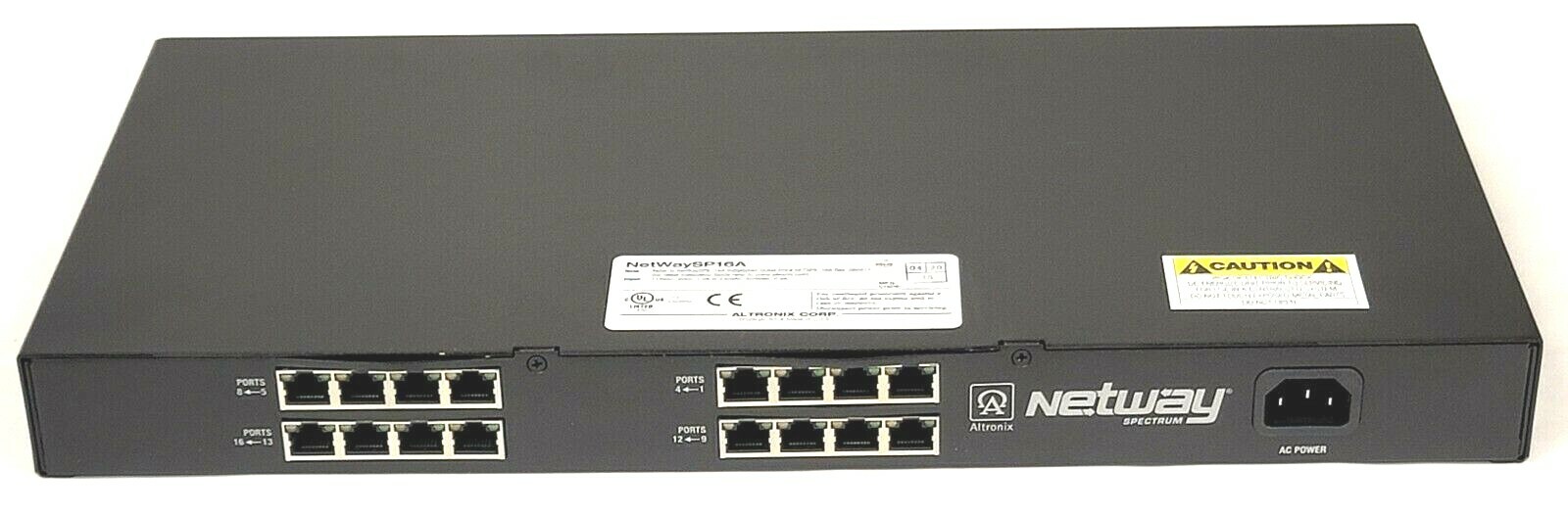 Altronix NetWaySP16A Spectrum 16-Port Media Converter Repeater Network