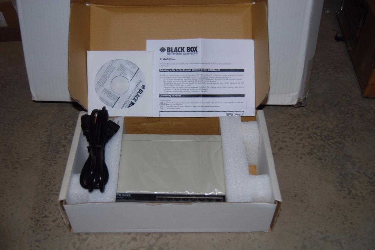 Black Box LB9108A-R2 Express Ethernet Switch 10-100-Mbps Copper 8-Port RJ-45 NEW