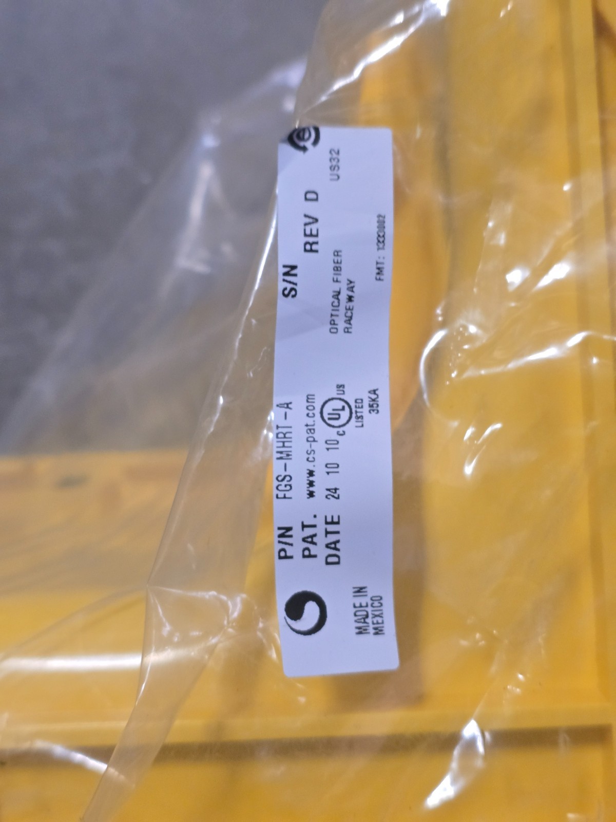 CommScope, FGS-MHRT-A, REV D, Optical Fiber Raceway