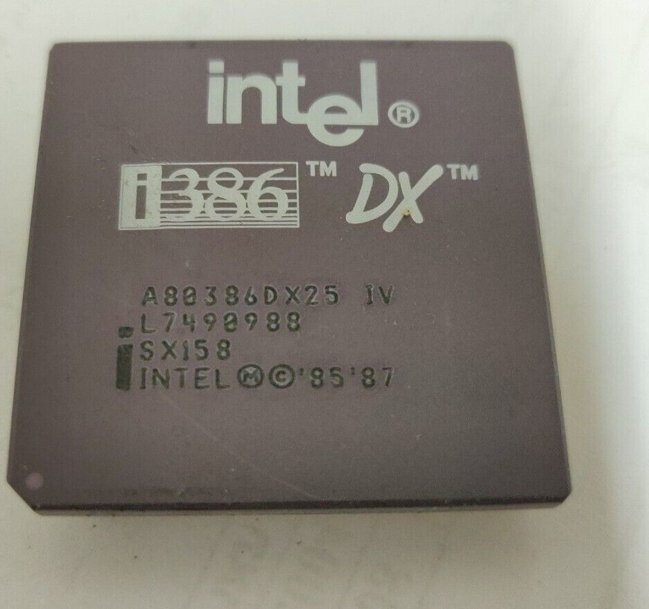 Intel SX158 A80386DX25 IV i386DX-25MHz PC Processor CPU
