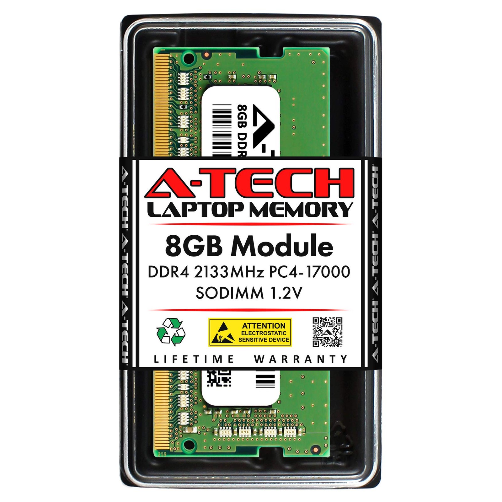 A-Tech 8GB DDR4 2133 MHz SODIMM (1 x 8GB), 2133 (PC4-17000)