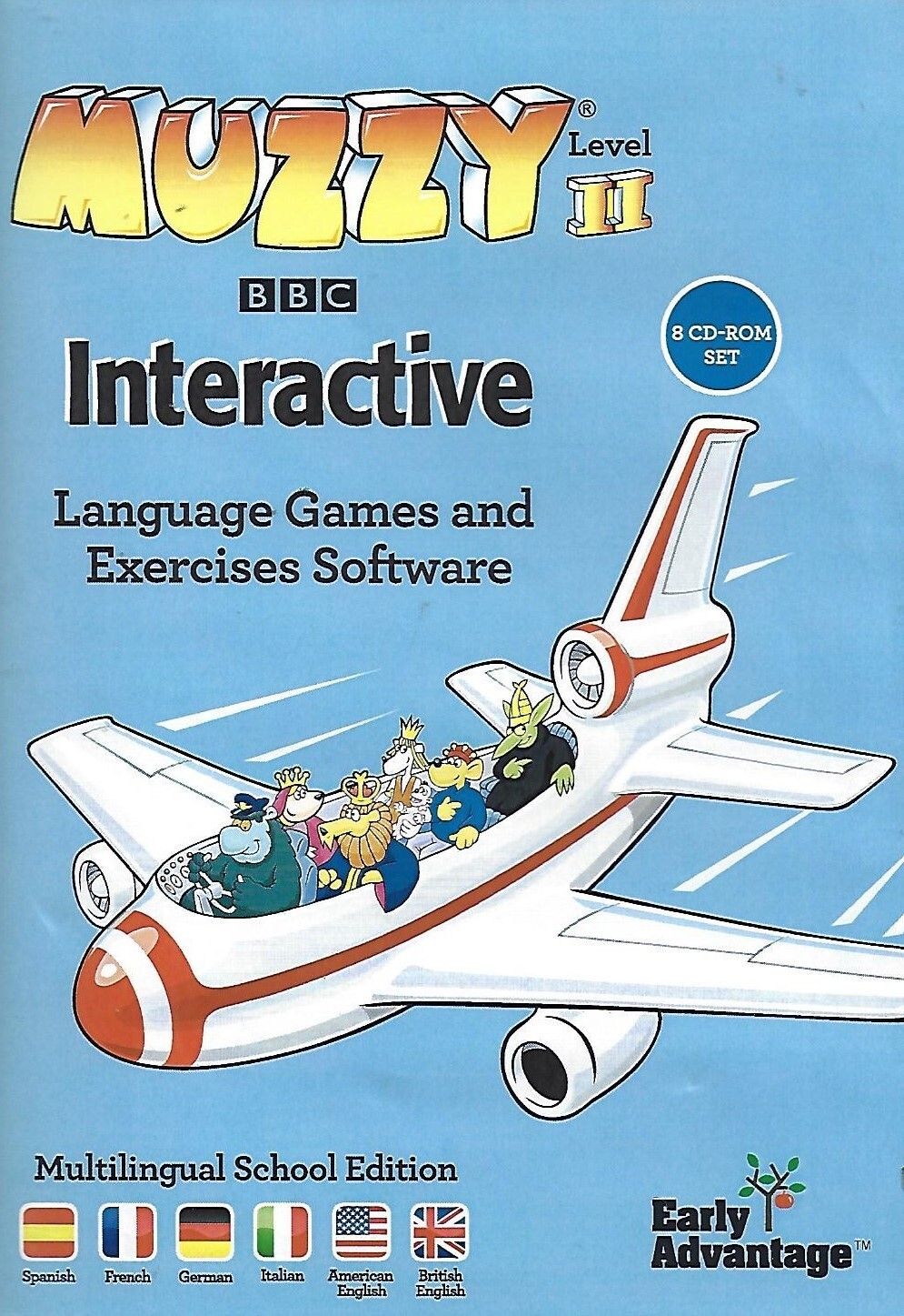 Muzzy Interactive Level II: Language Games and Exercises Software (CD, 8-Discs)