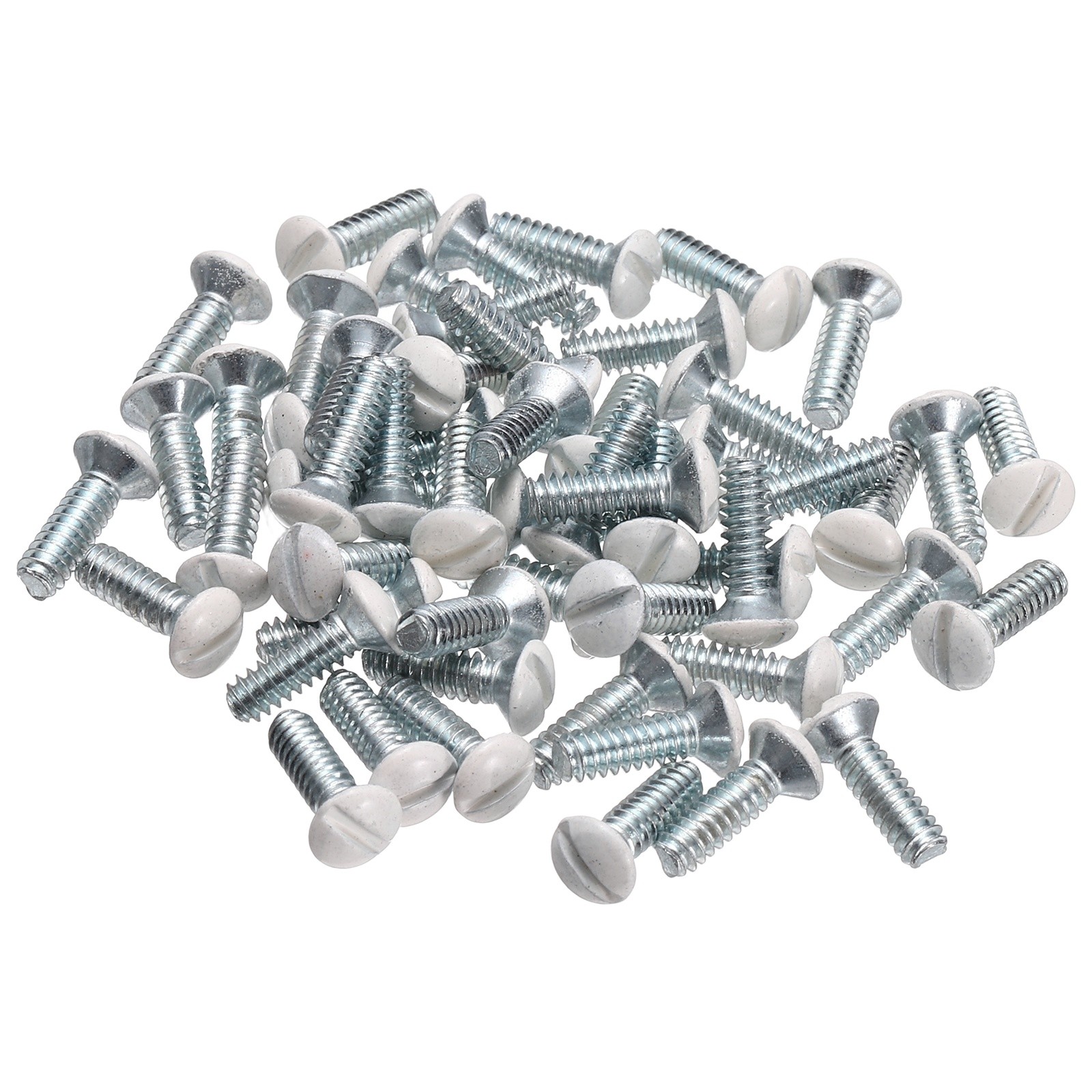 50 Pcs Wall Plate Screws 1/2" Long 6-32 Thread Beige, Electrical Outlet Screws