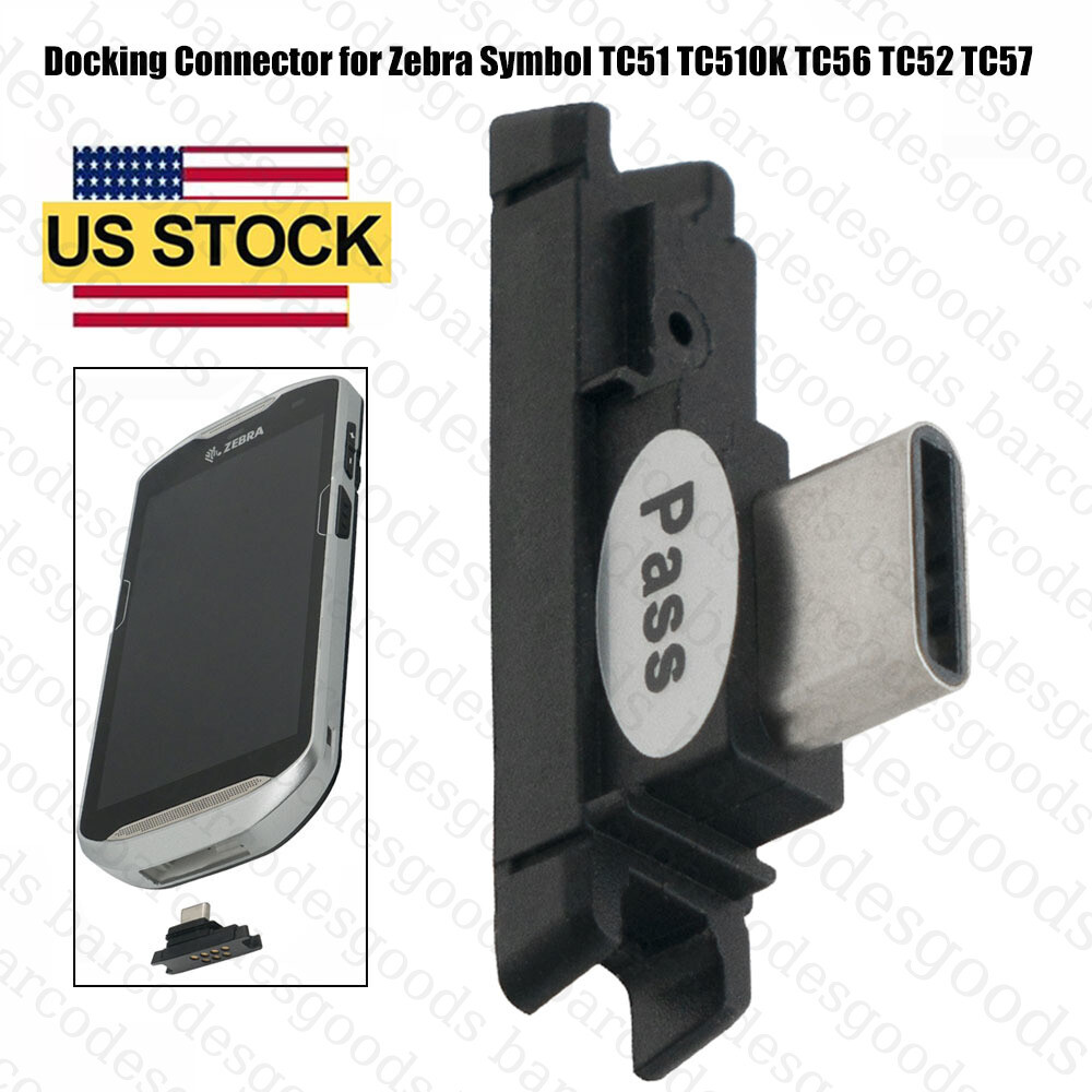 3pcs Sync & Charge Docking Connector for Zebra Symbol TC51 TC510K TC56 TC52 TC57