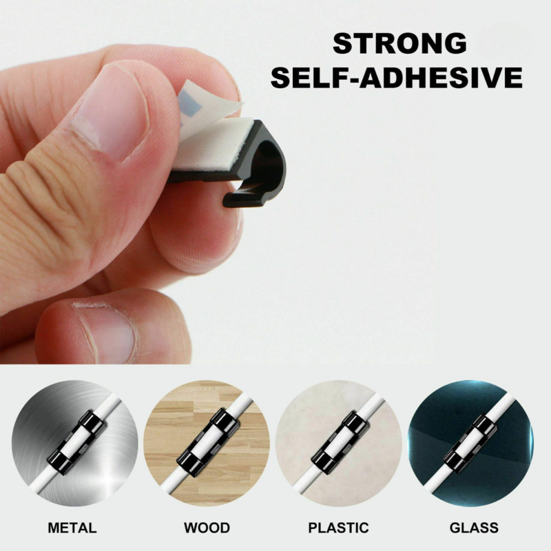 20PCS Self Adhesive Wire Organizer, ABS