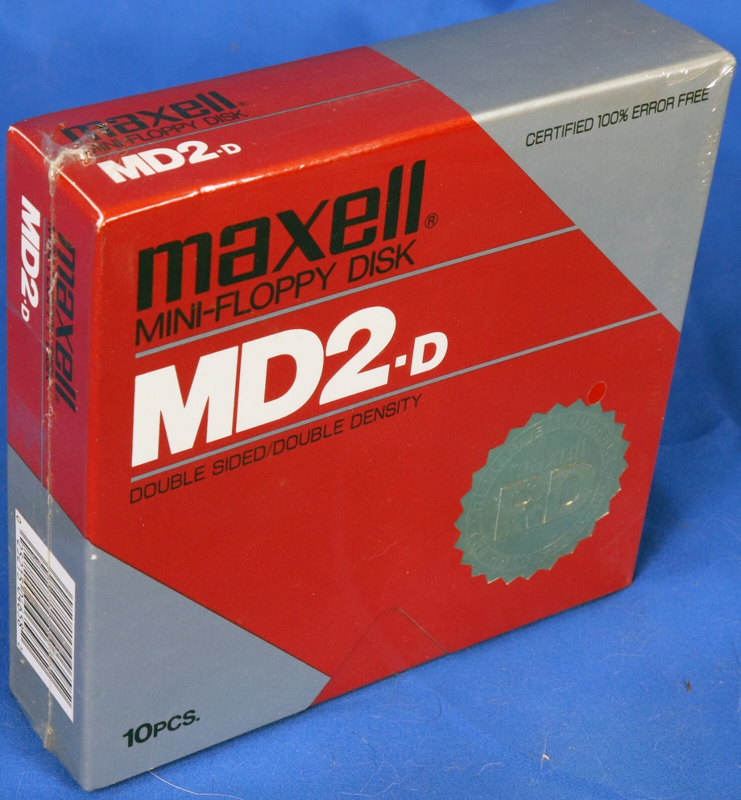 Maxell Box of 10 5.25" 5 1/4" Double Sided Diskettes NOS Sealed