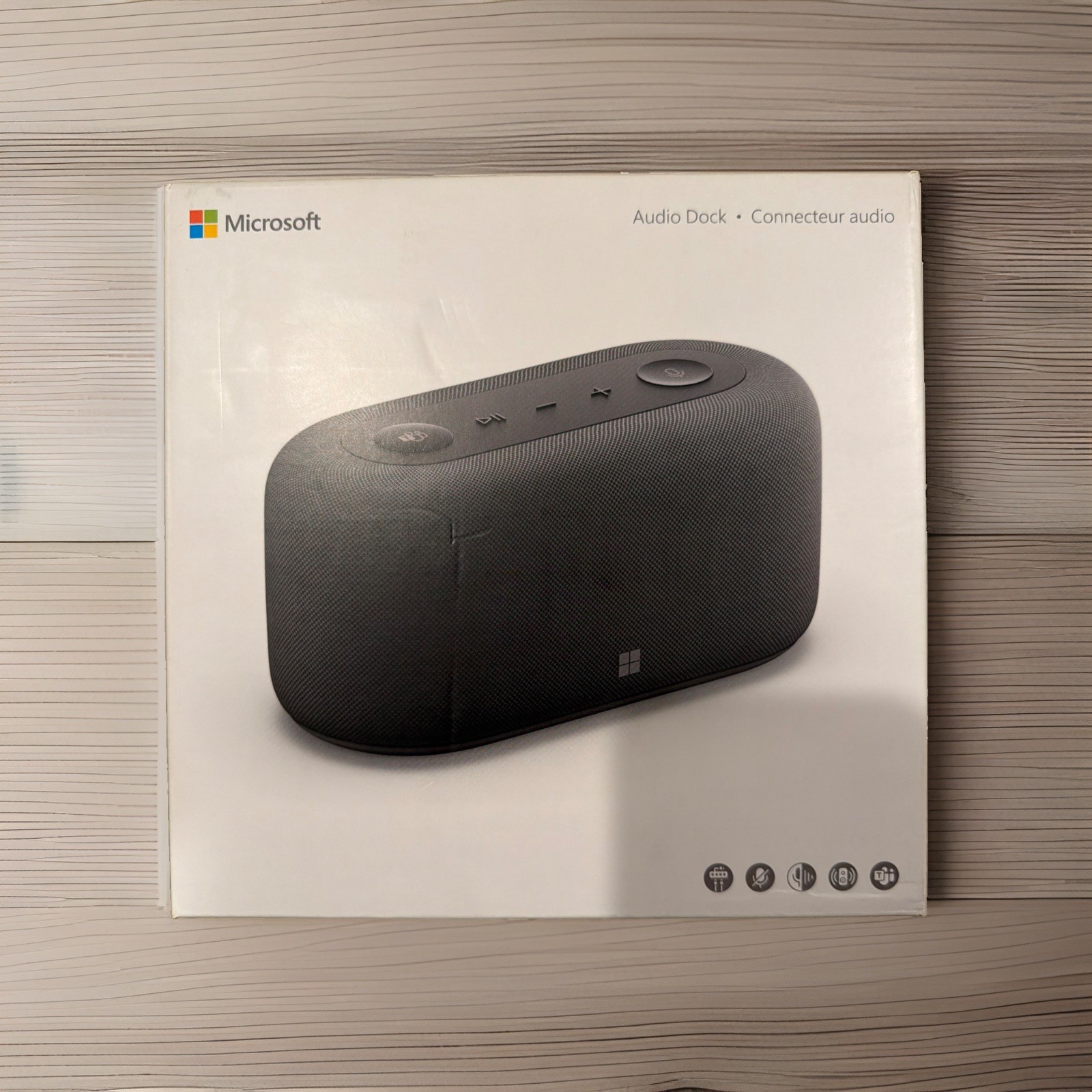 Microsoft Audio Dock IVF-00002 Matte Black USB-C HDMI Teams Speakerphone Hub