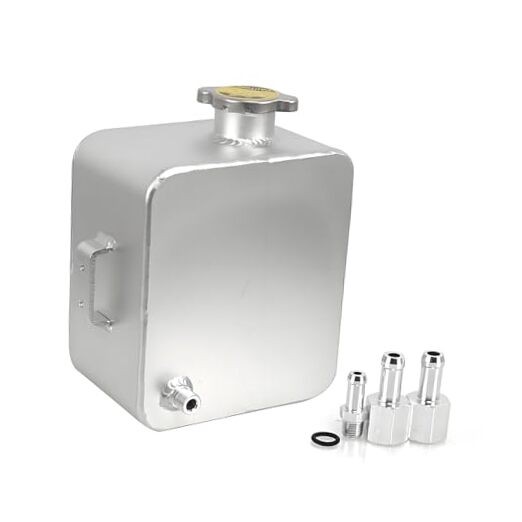 RYANSTAR Universal 2.5L Water Coolant Expansion Overflow Water Tank silver