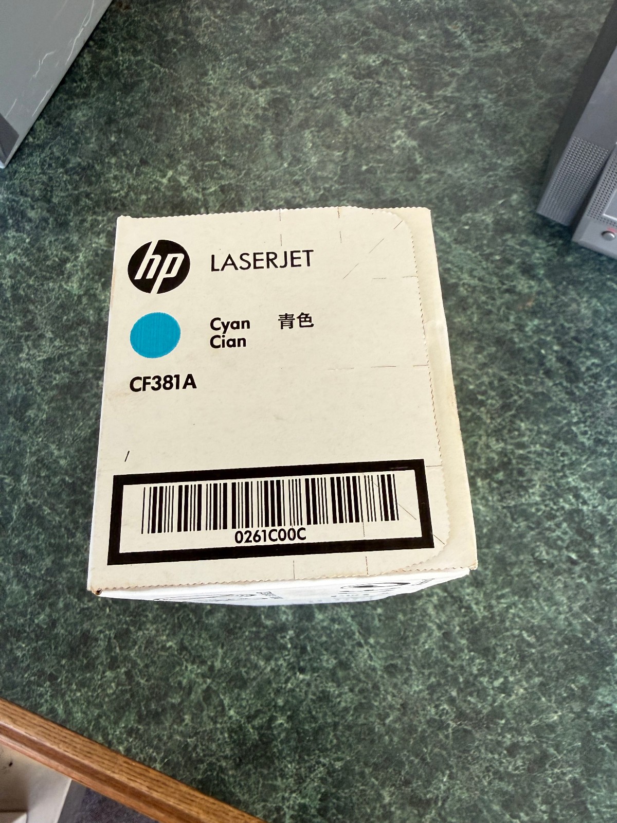 HP CF381A CF440AM Genuine Toner Cartridge Cyan Sealed Box (312A)